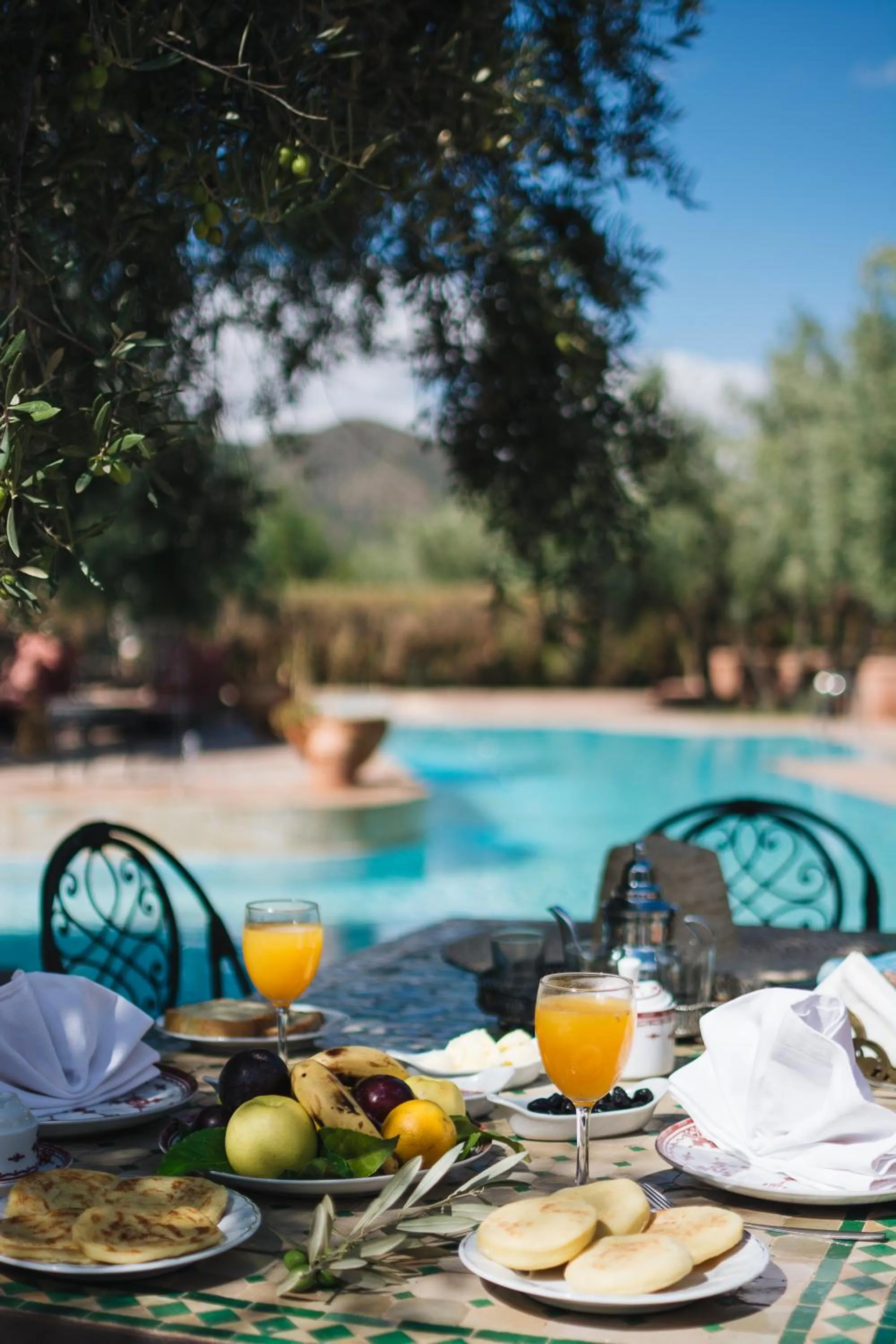 Food and drinks in Ksar Shama - Atlas Mountain Escape