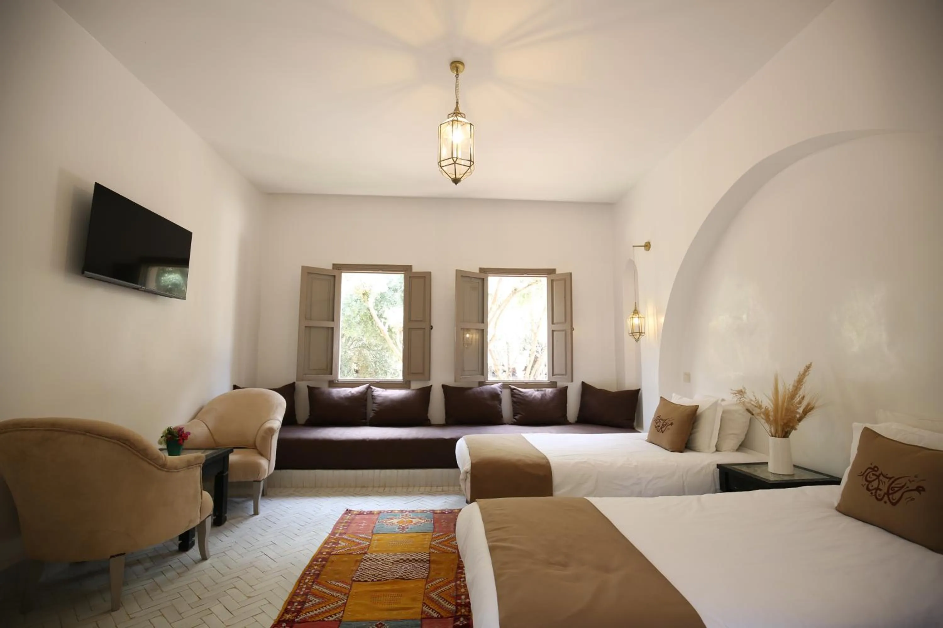 Bed in Ksar Shama - Atlas Mountain Escape