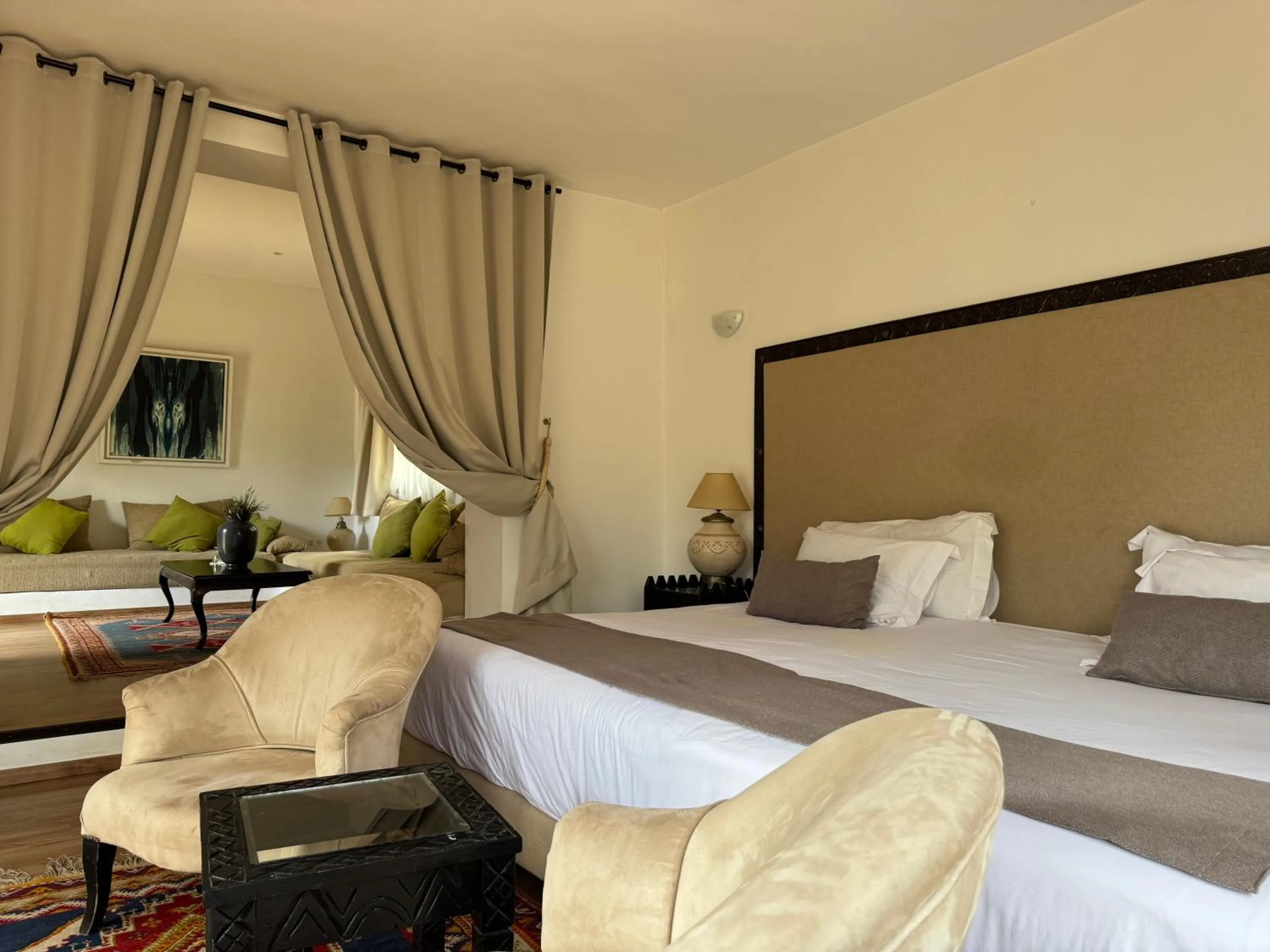 Bed in Ksar Shama - Atlas Mountain Escape