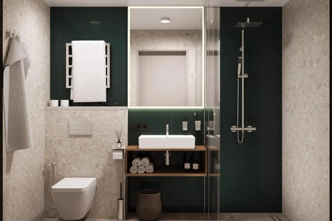 Shower in Drevny Grad Park-hotel