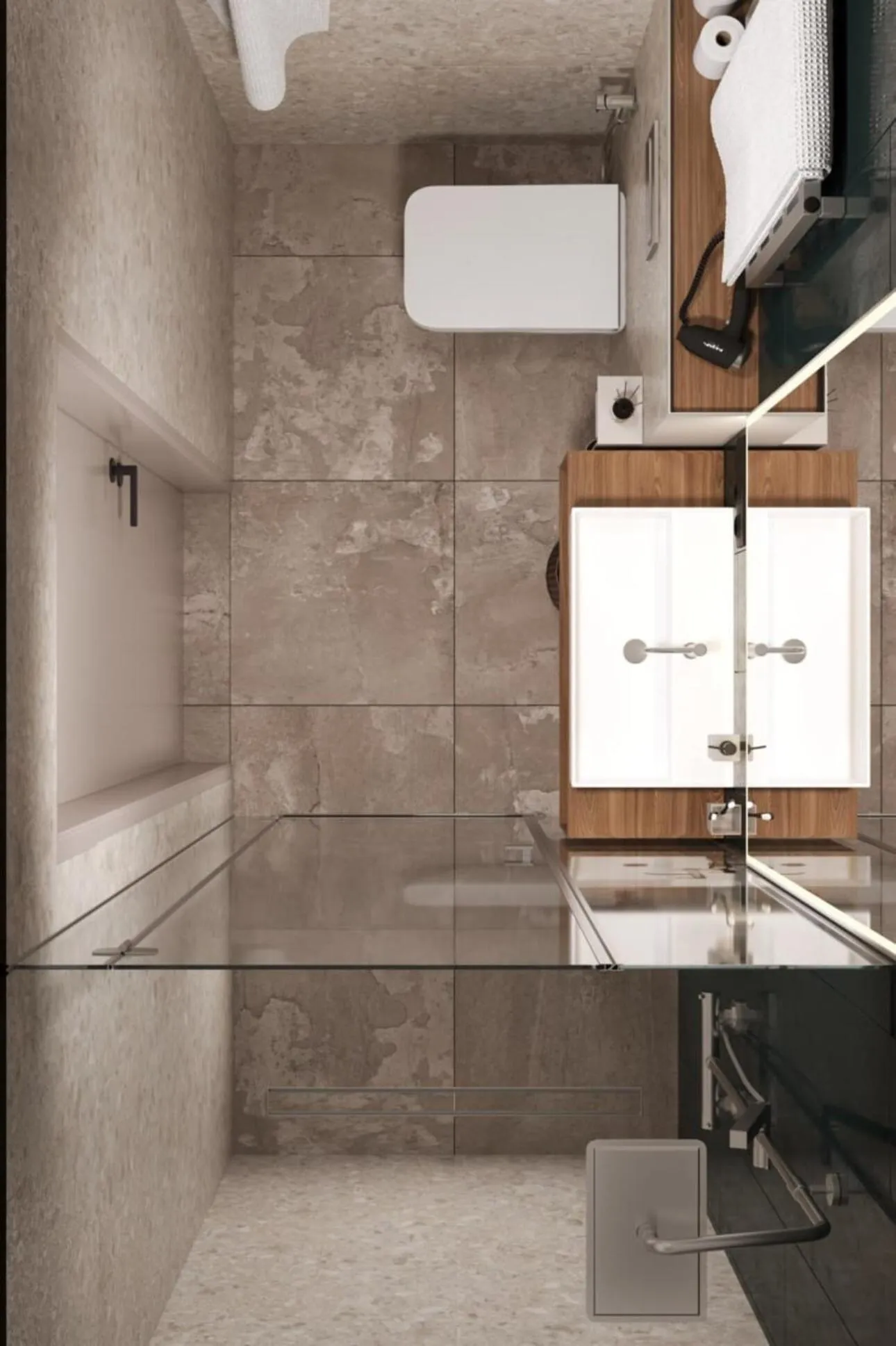 Shower in Drevny Grad Park-hotel