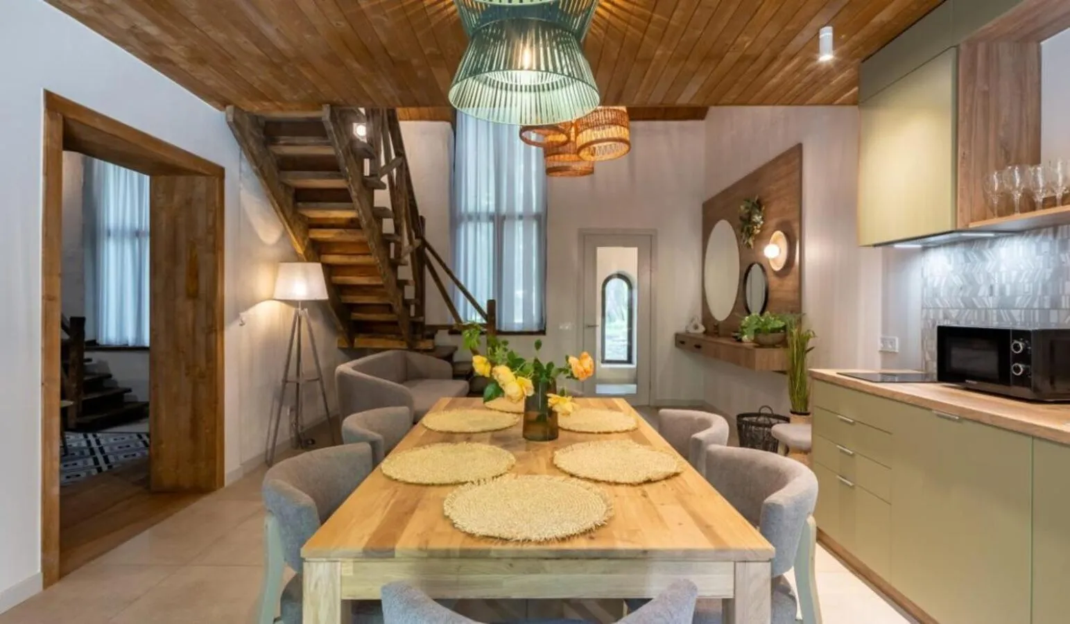 Kitchen or kitchenette in Drevny Grad Park-hotel