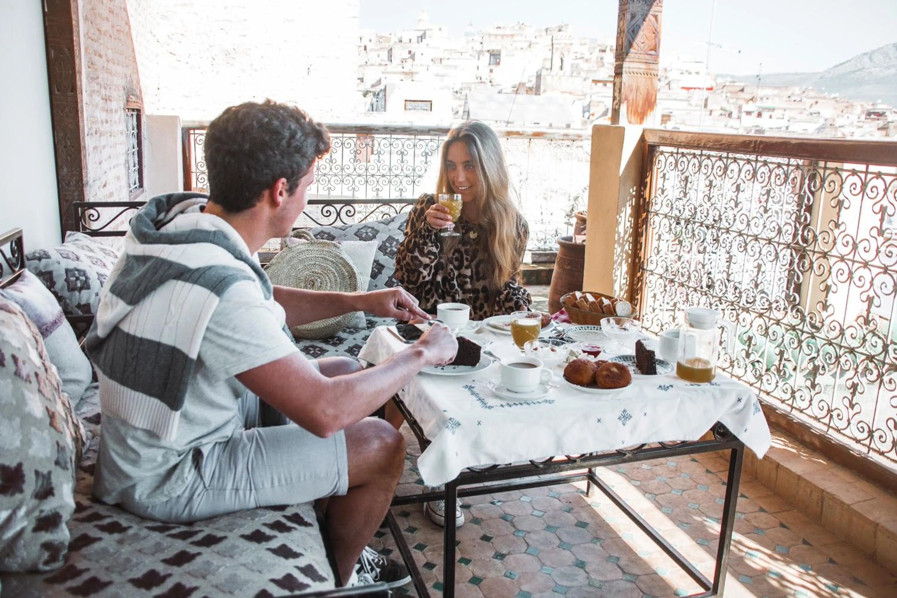 Balcony/Terrace in Riad-Boutique Borj Dhab Fez