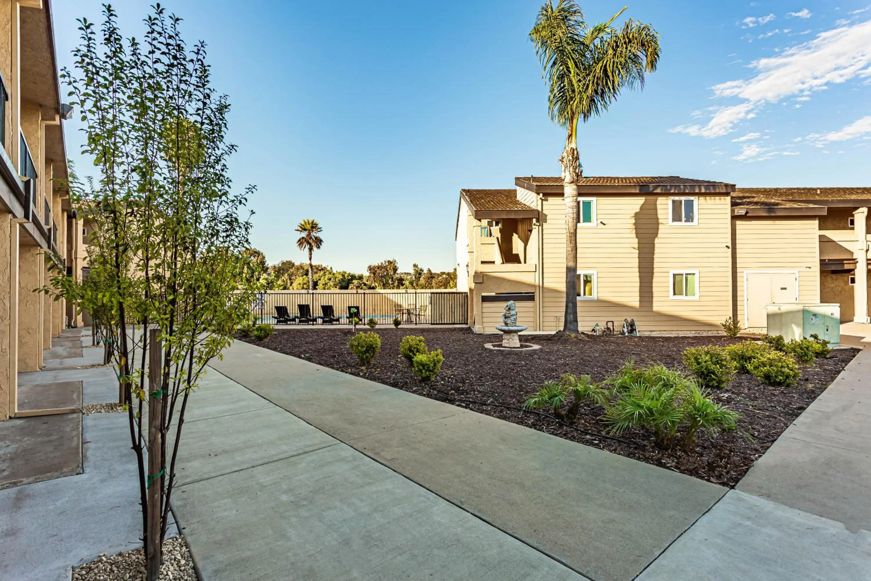Garden view in Aloha Inn