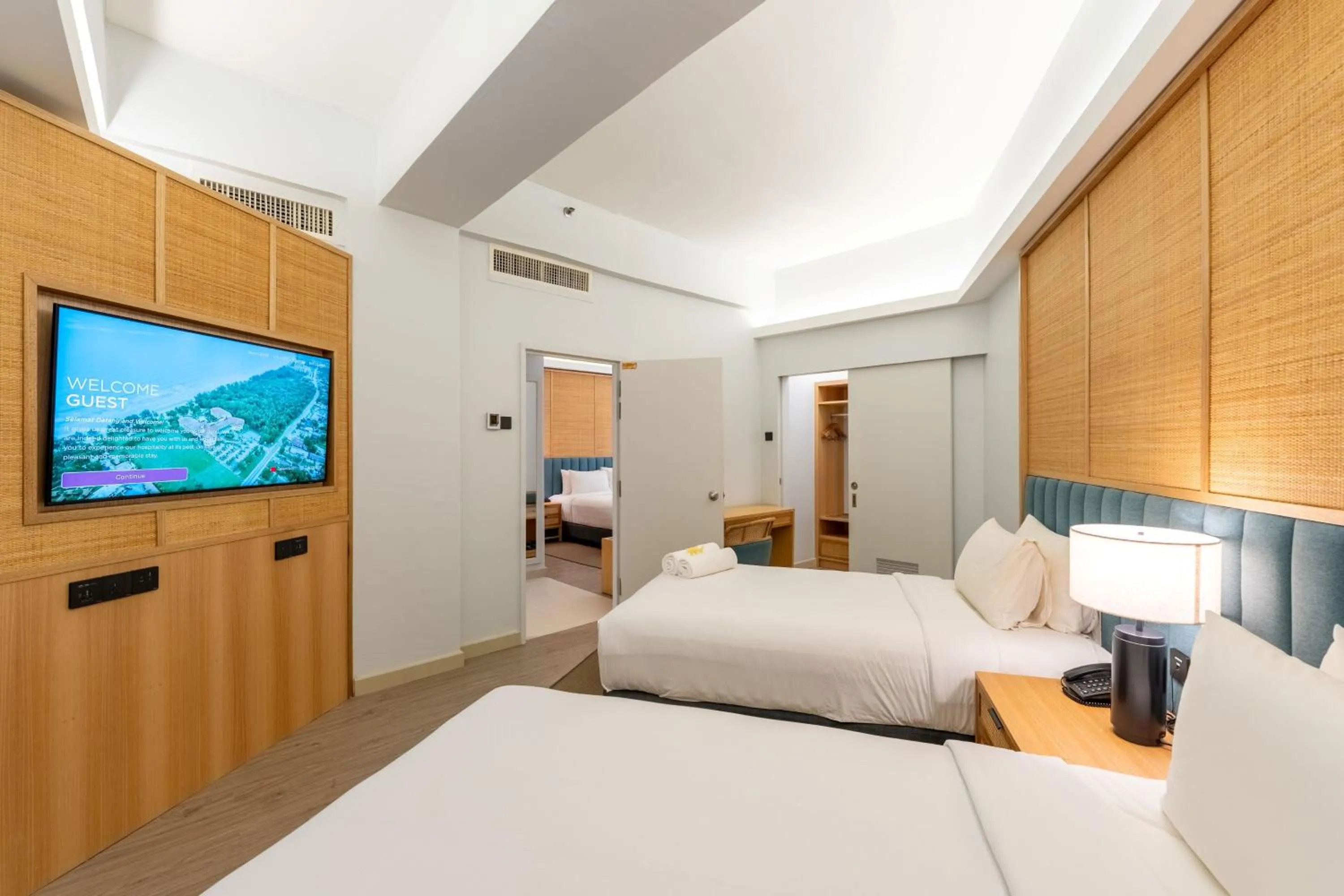 Bed in Swiss-Grand Beach Resort Kuantan