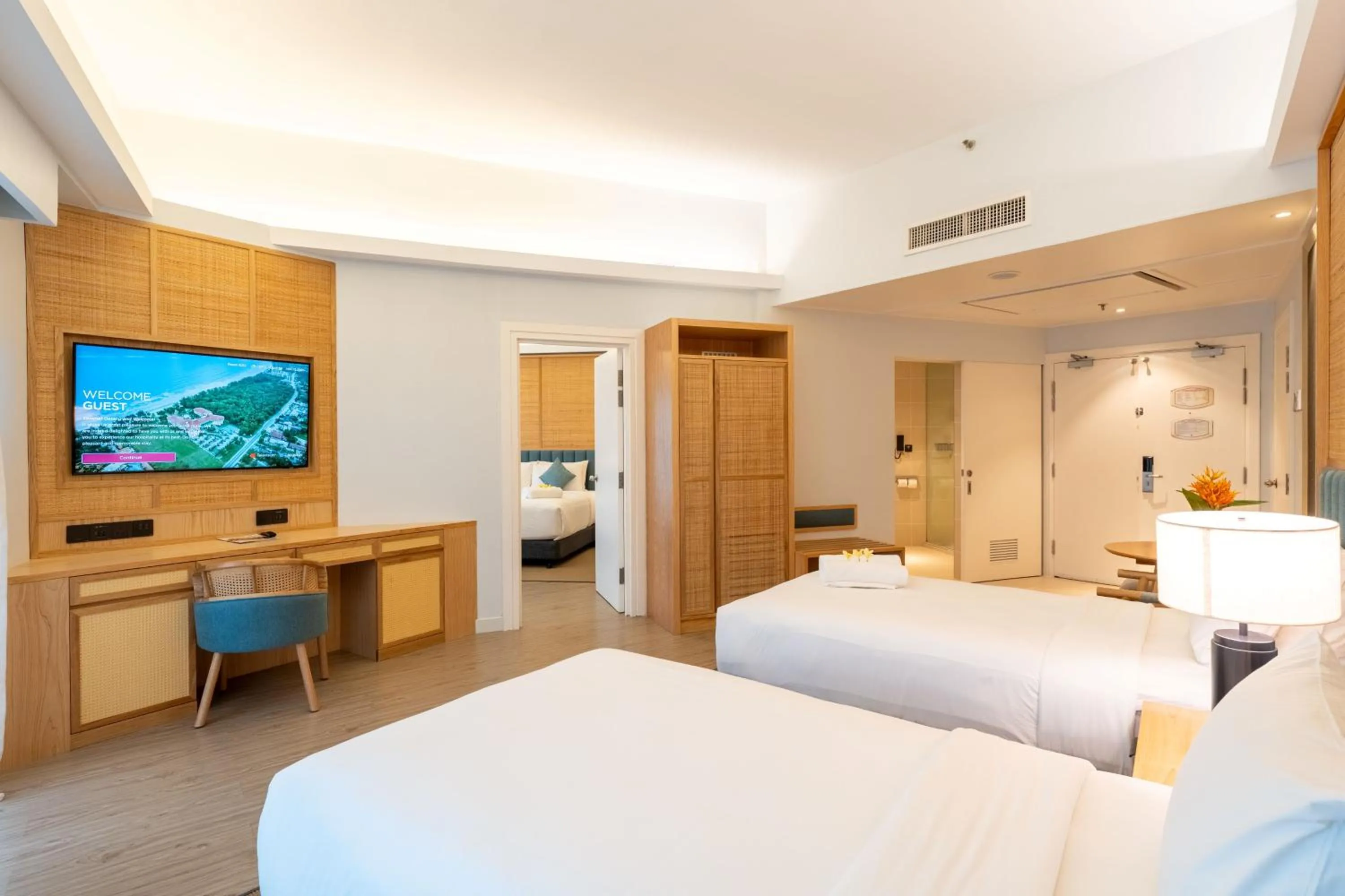 Bed in Swiss-Grand Beach Resort Kuantan