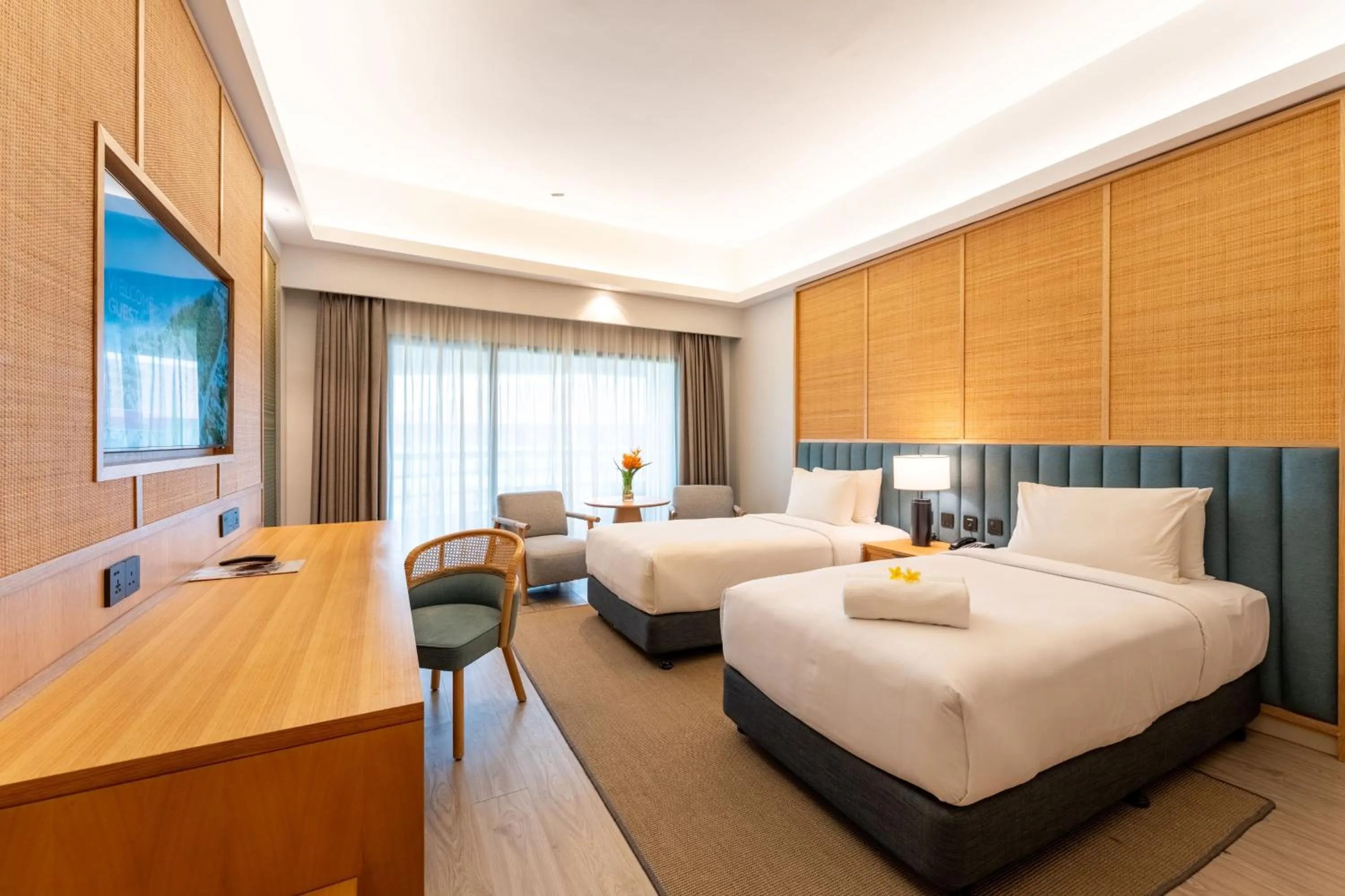 Bed in Swiss-Grand Beach Resort Kuantan