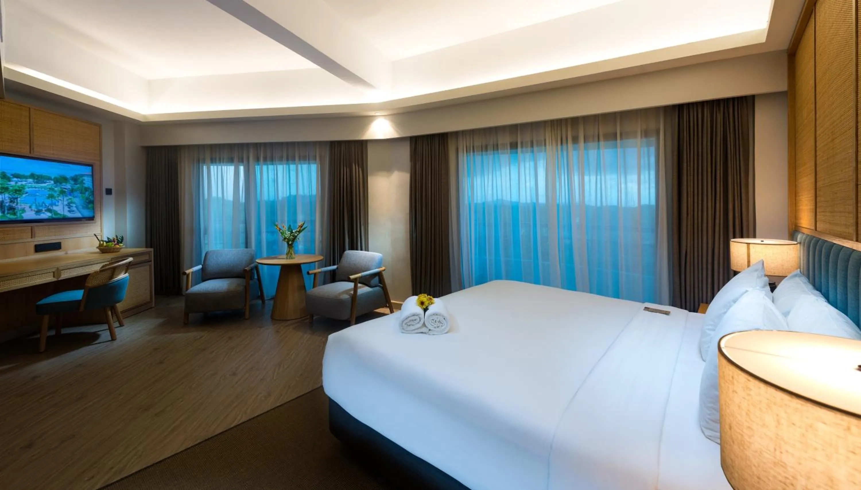 Bed in Swiss-Grand Beach Resort Kuantan