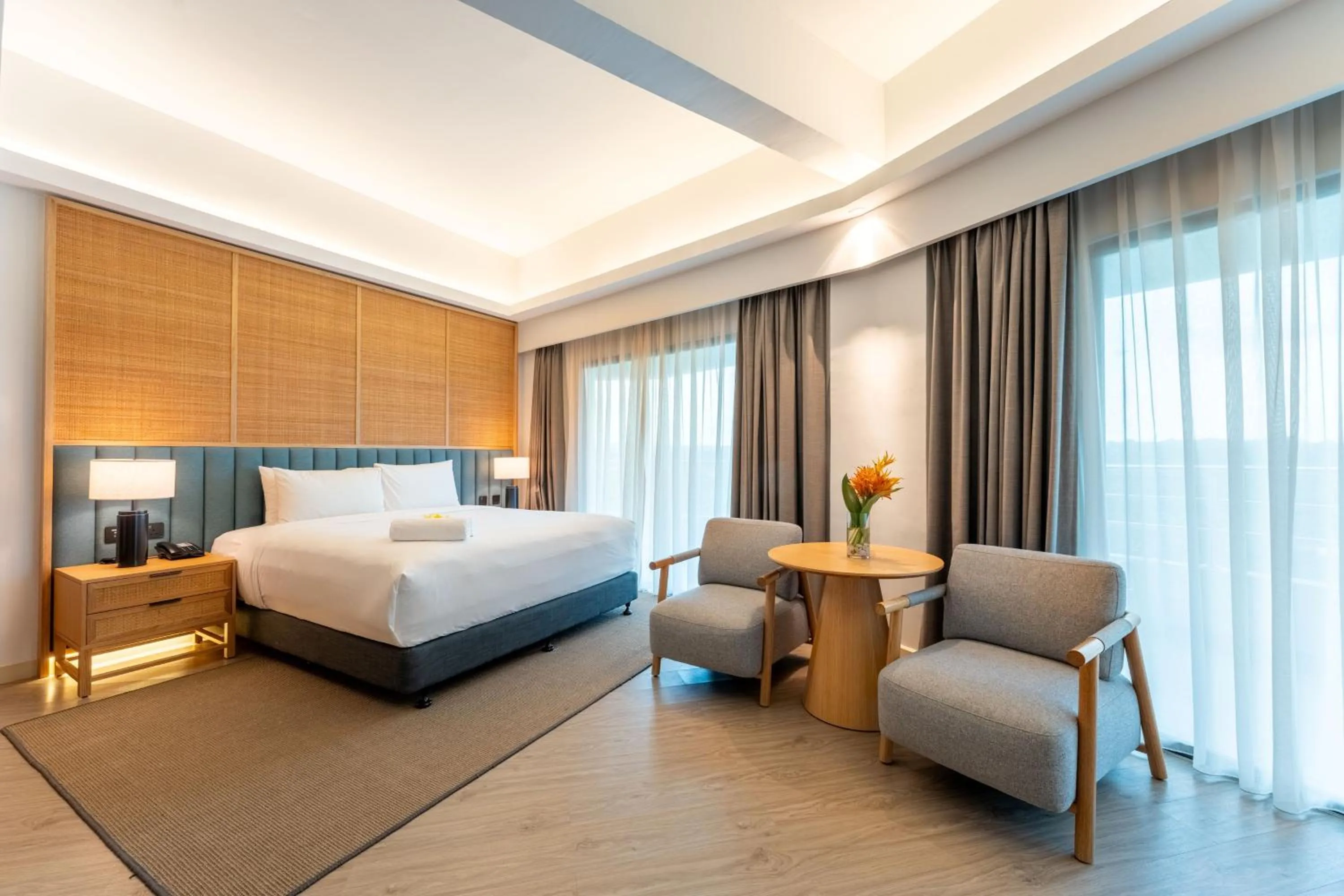 Bed in Swiss-Grand Beach Resort Kuantan