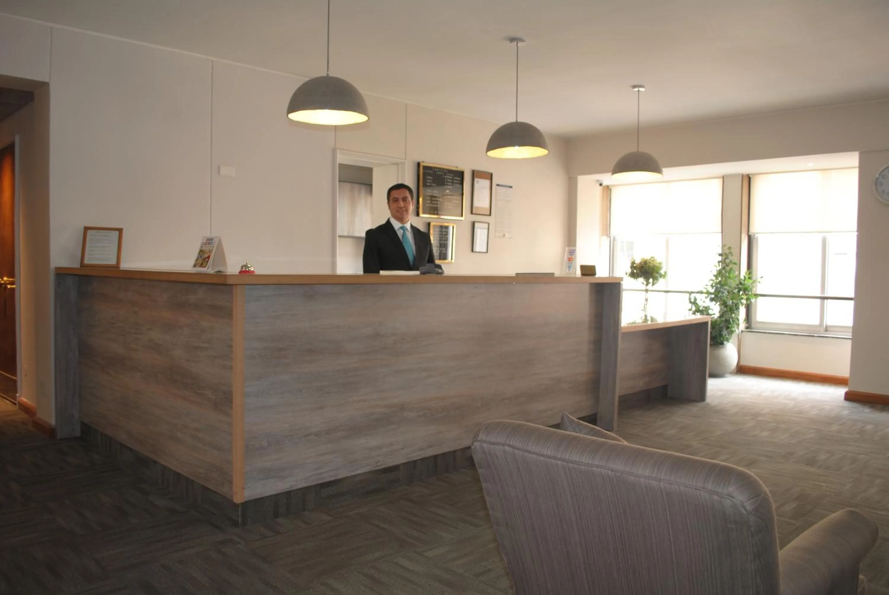 Lobby or reception in Hotel Santa Lucia