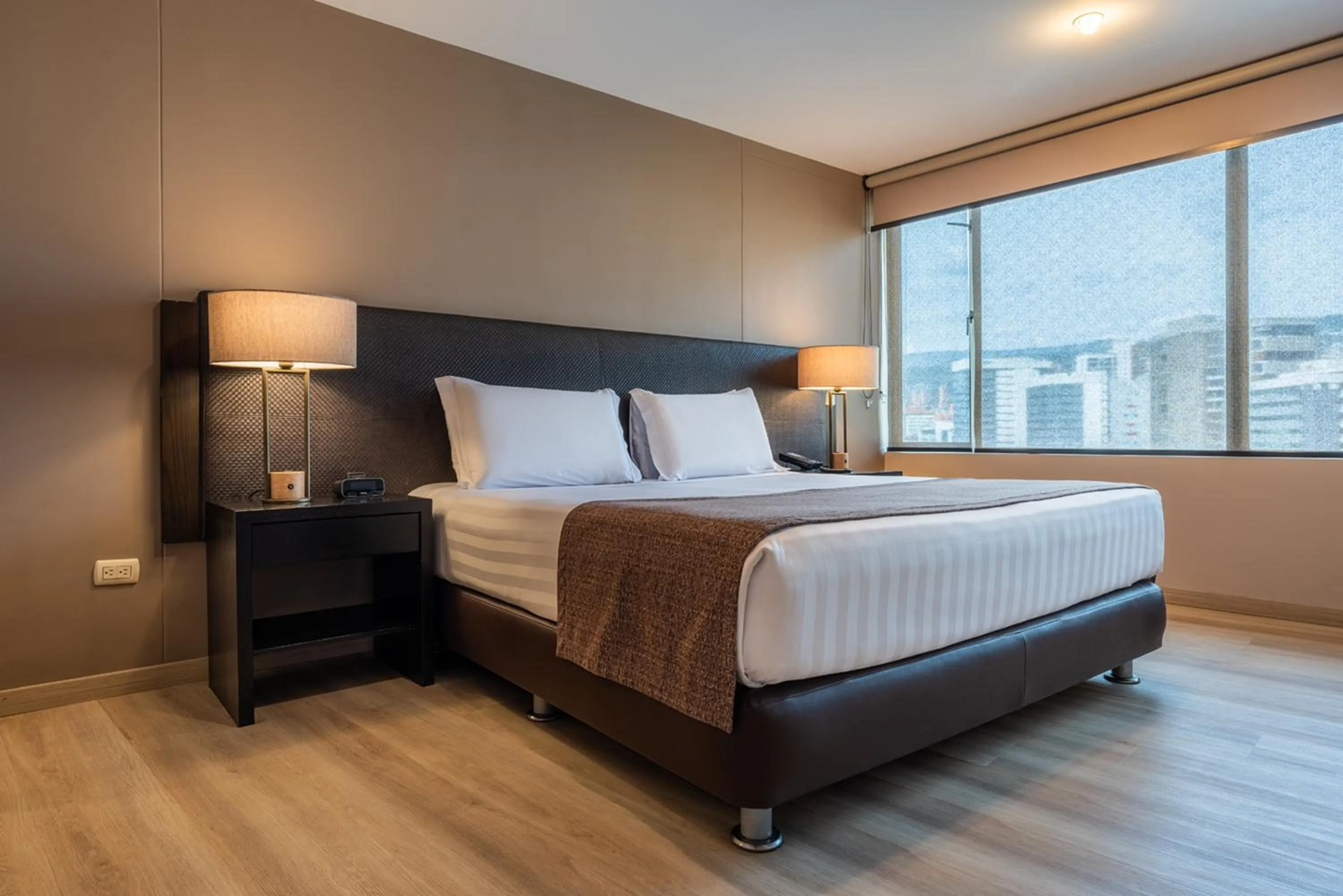 Bed in Estelar Apartamentos Medellin