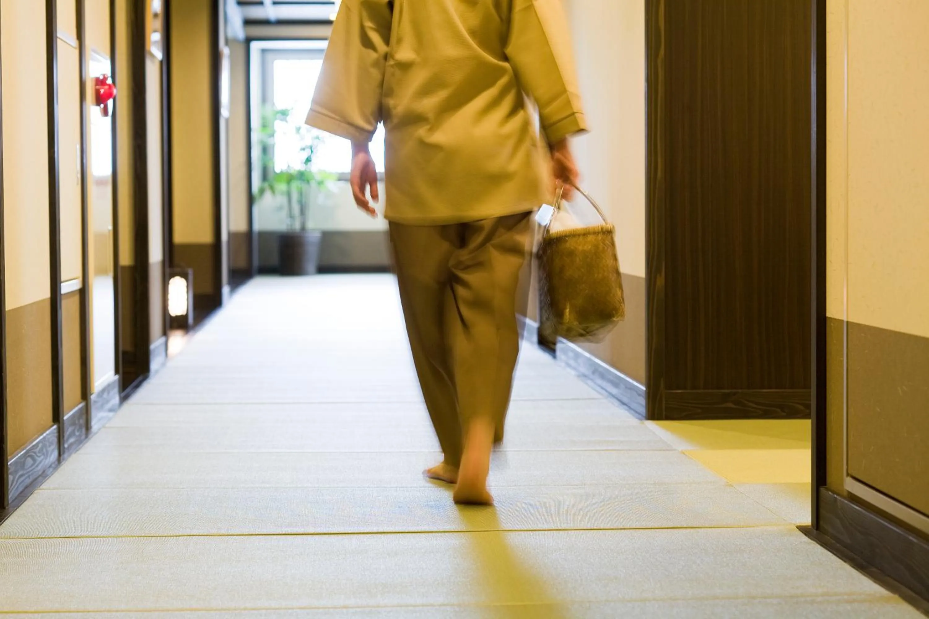 Quiet street view in Takayama Ouan