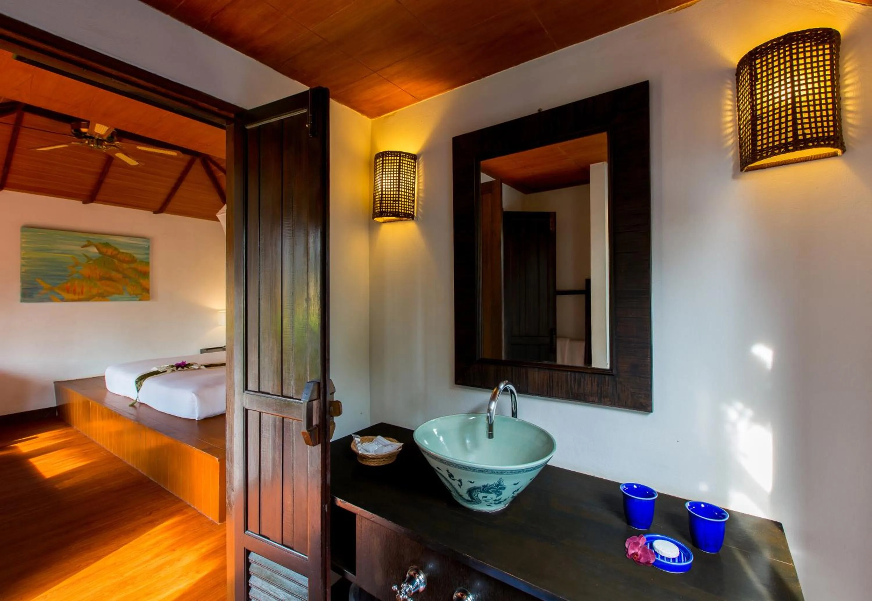 Bathroom, Bed in Elixir Resort Koh Yao Yai - SHA Plus
