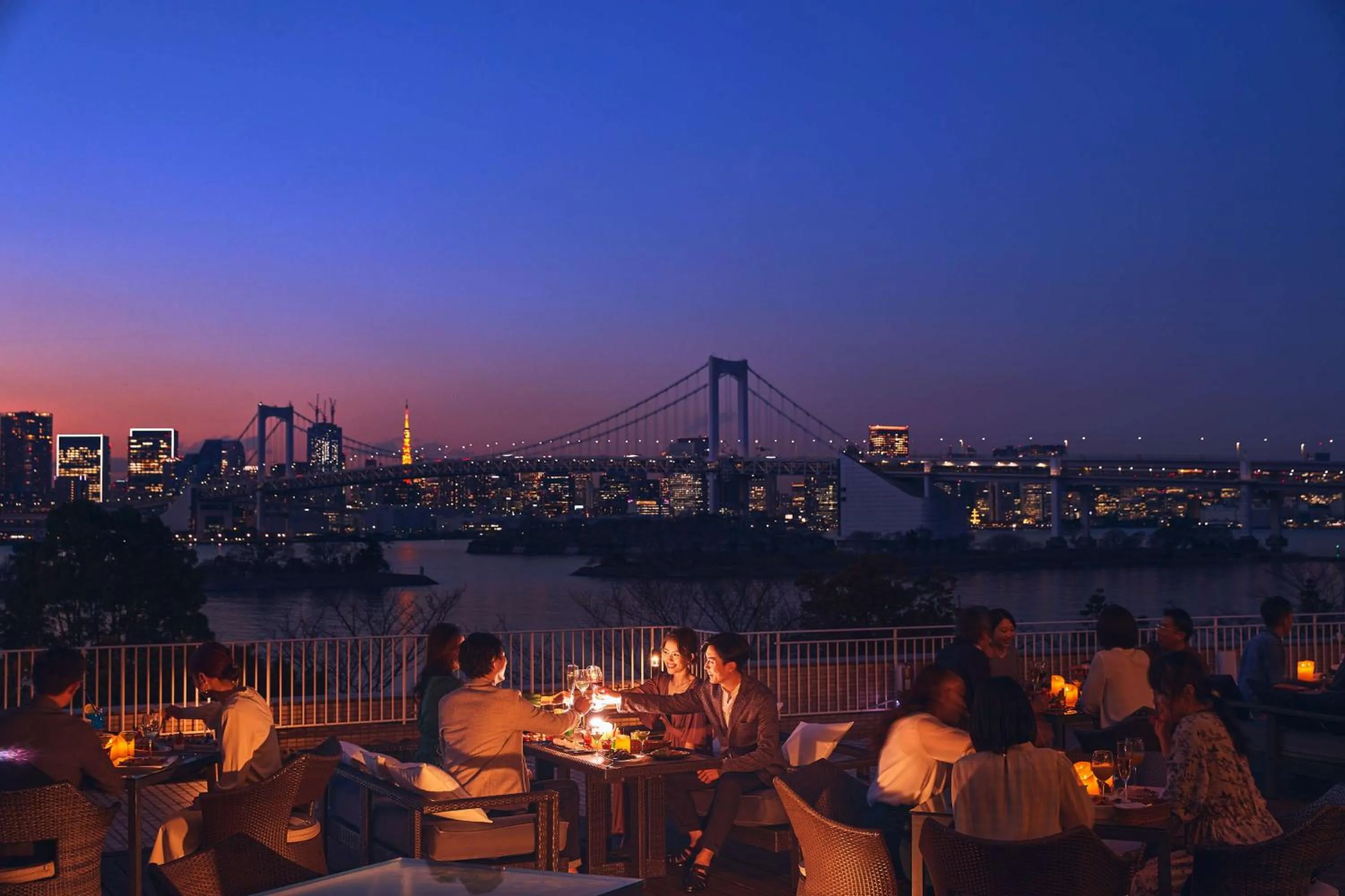 Patio in Hilton Tokyo Odaiba