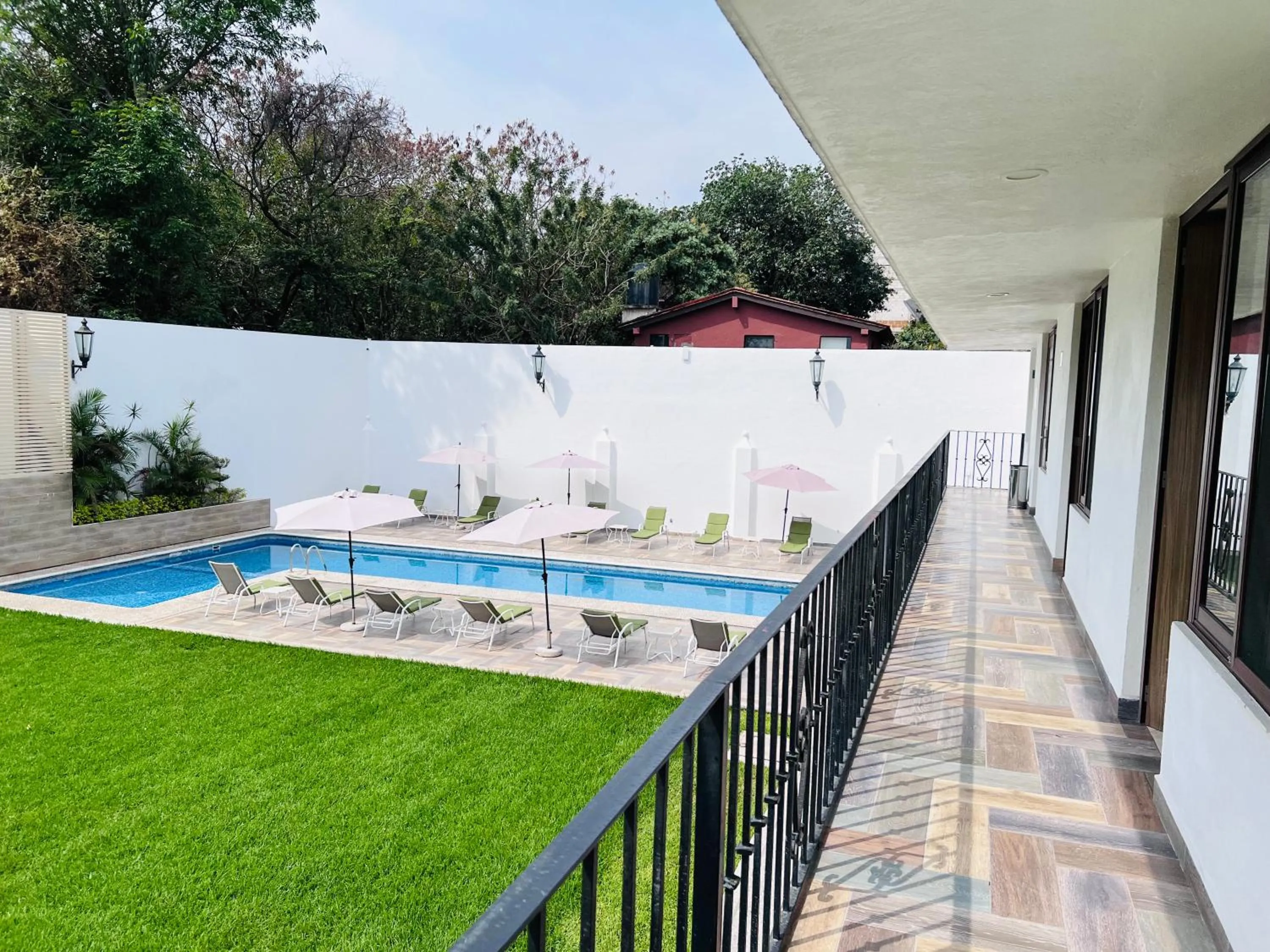 Garden view in Hotel Las Puertas de Tepoztlan