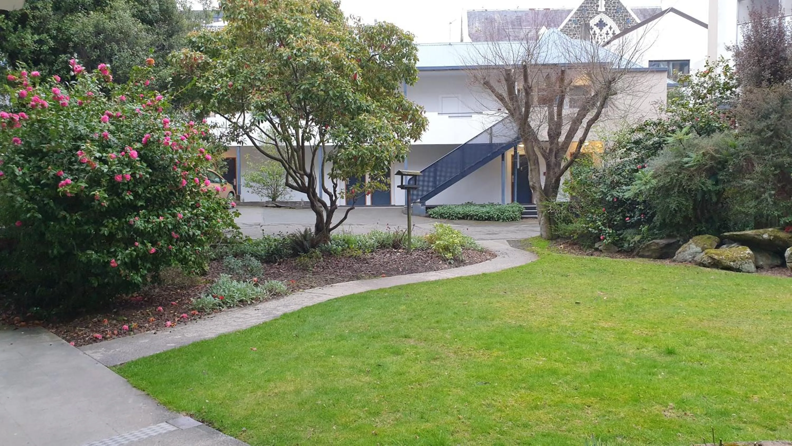 Garden view in 97 Motel Moray