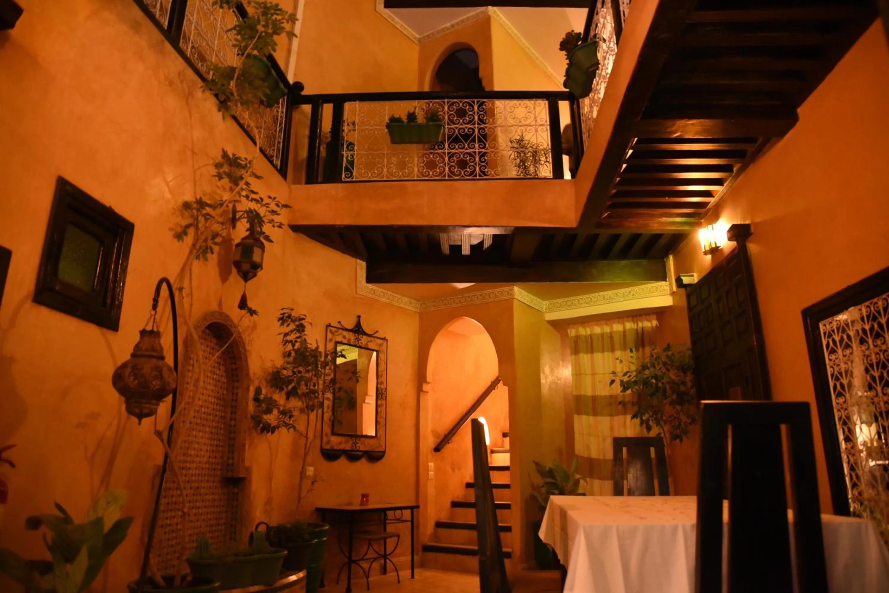 Inner courtyard view in Riad Du Petit Prince