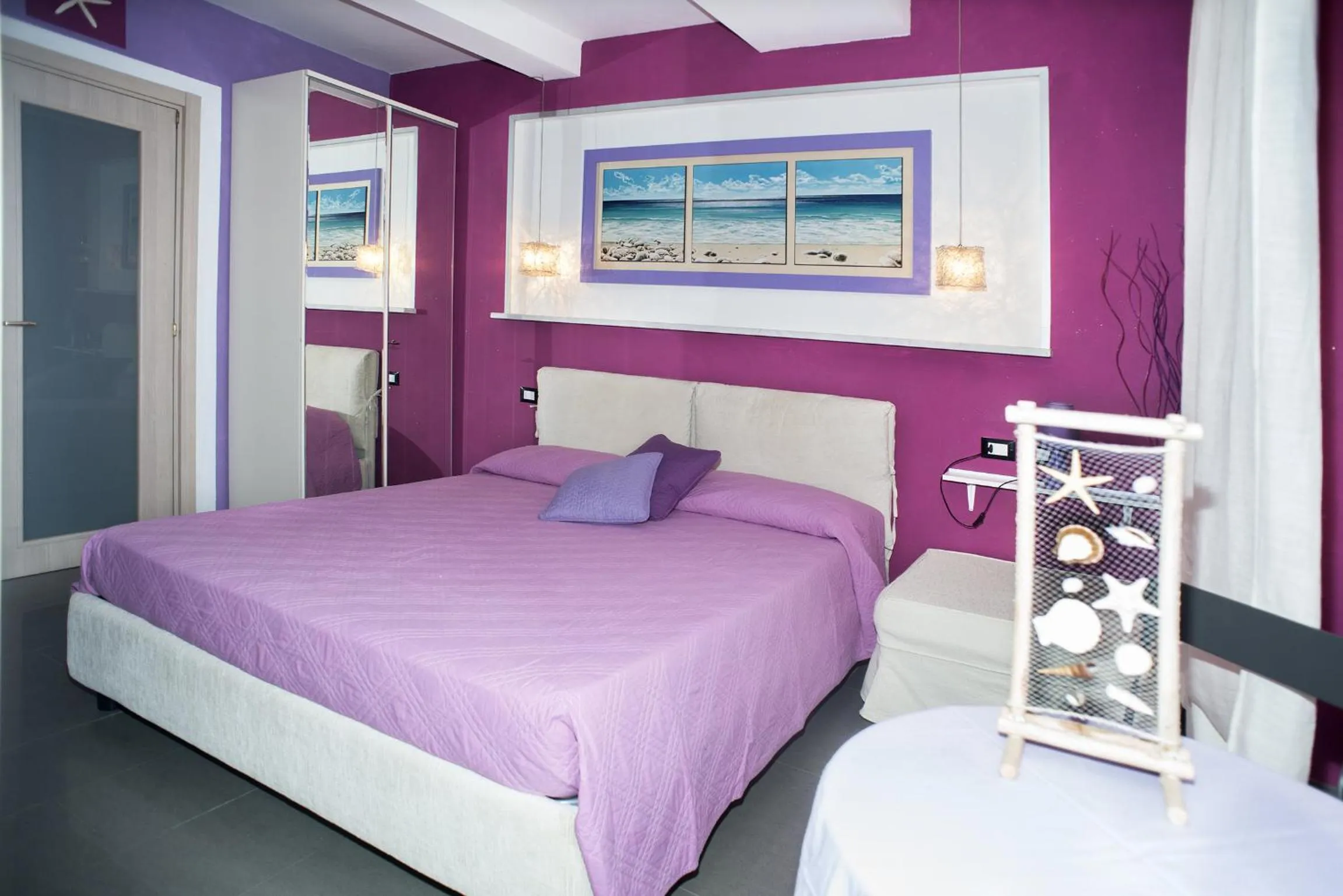 Bedroom, Bed in I Coralli rooms & apartments