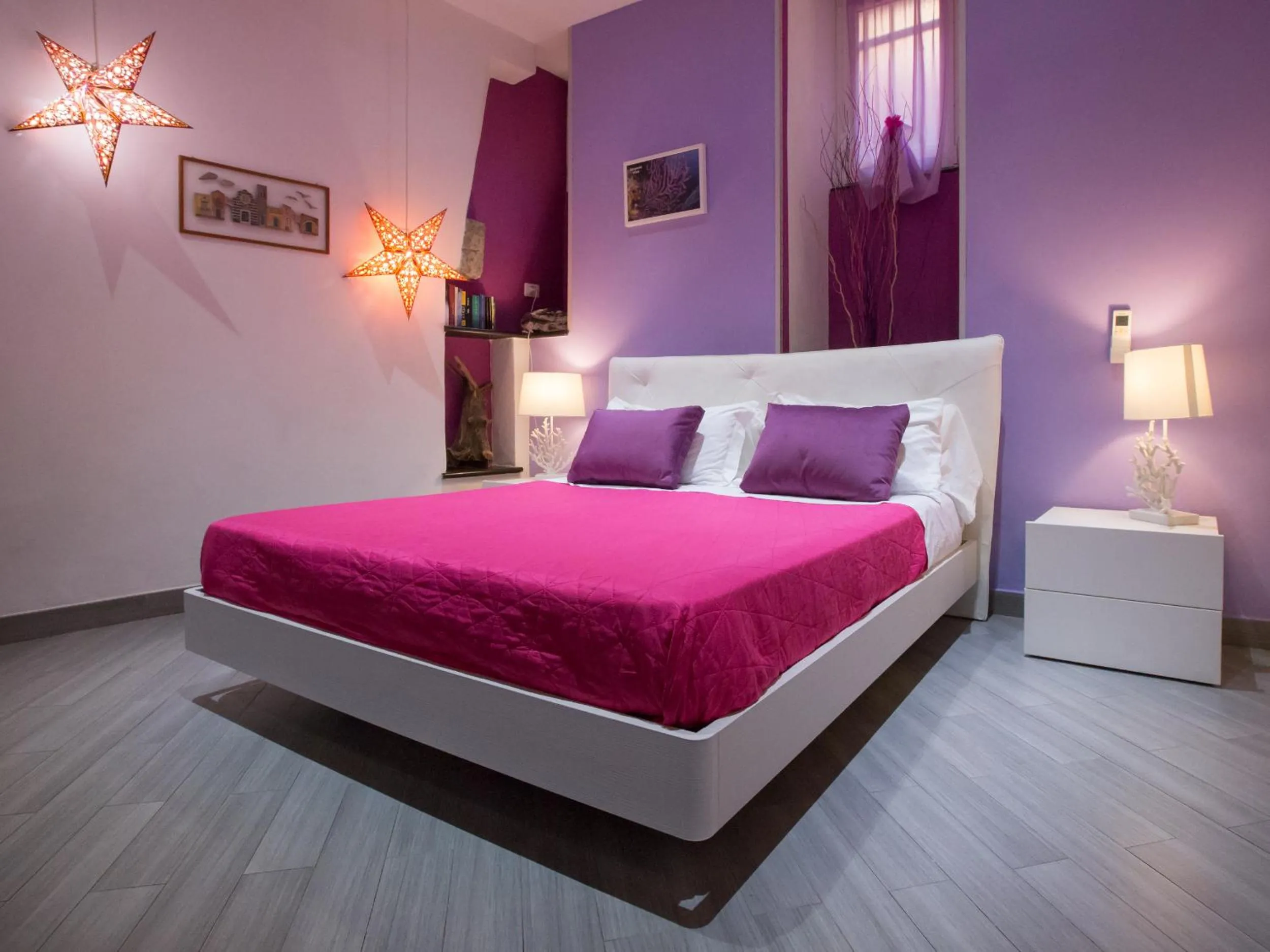 Bed in I Coralli rooms & apartments