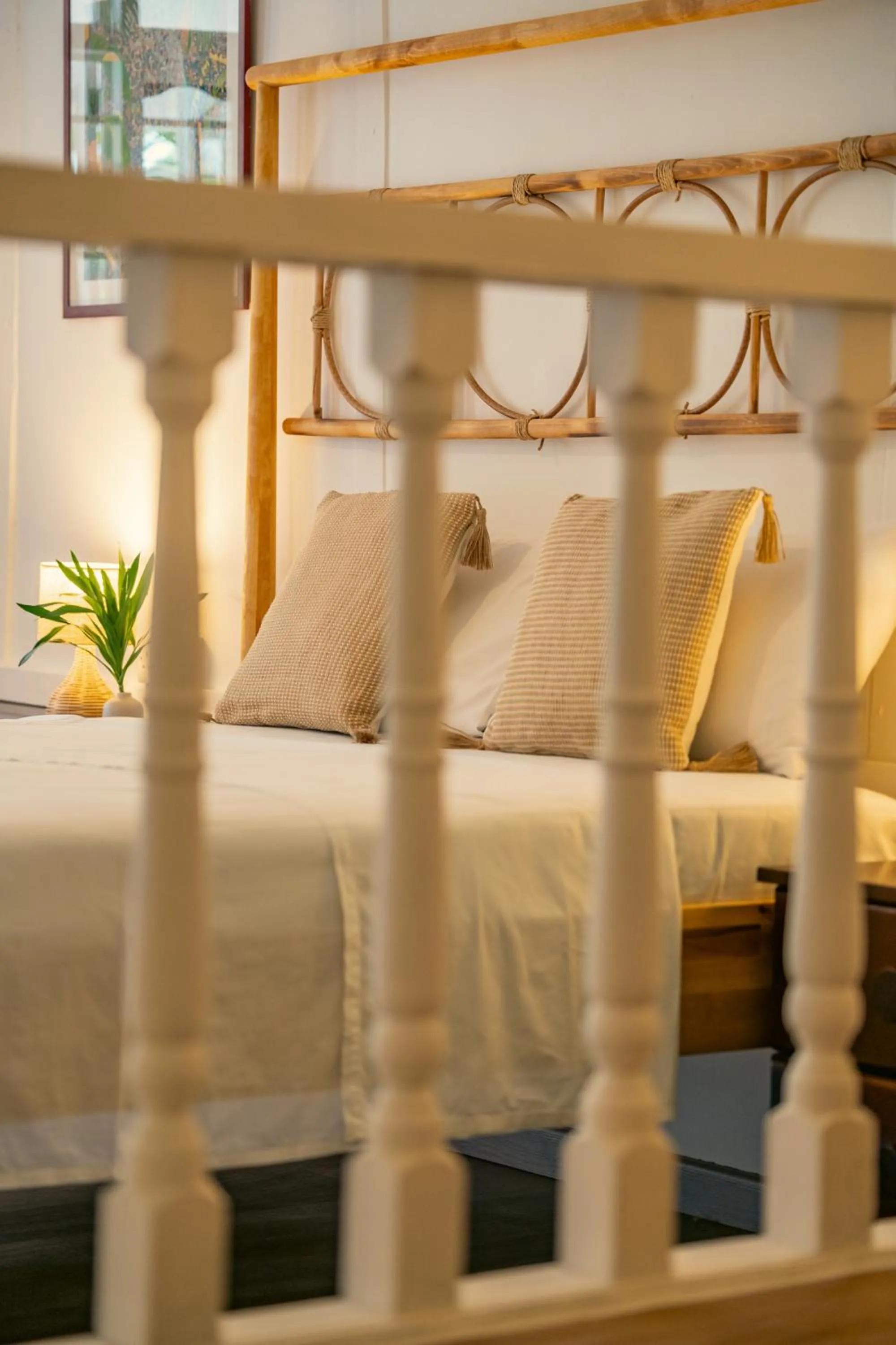 Bed in Beau Vallon Bungalows