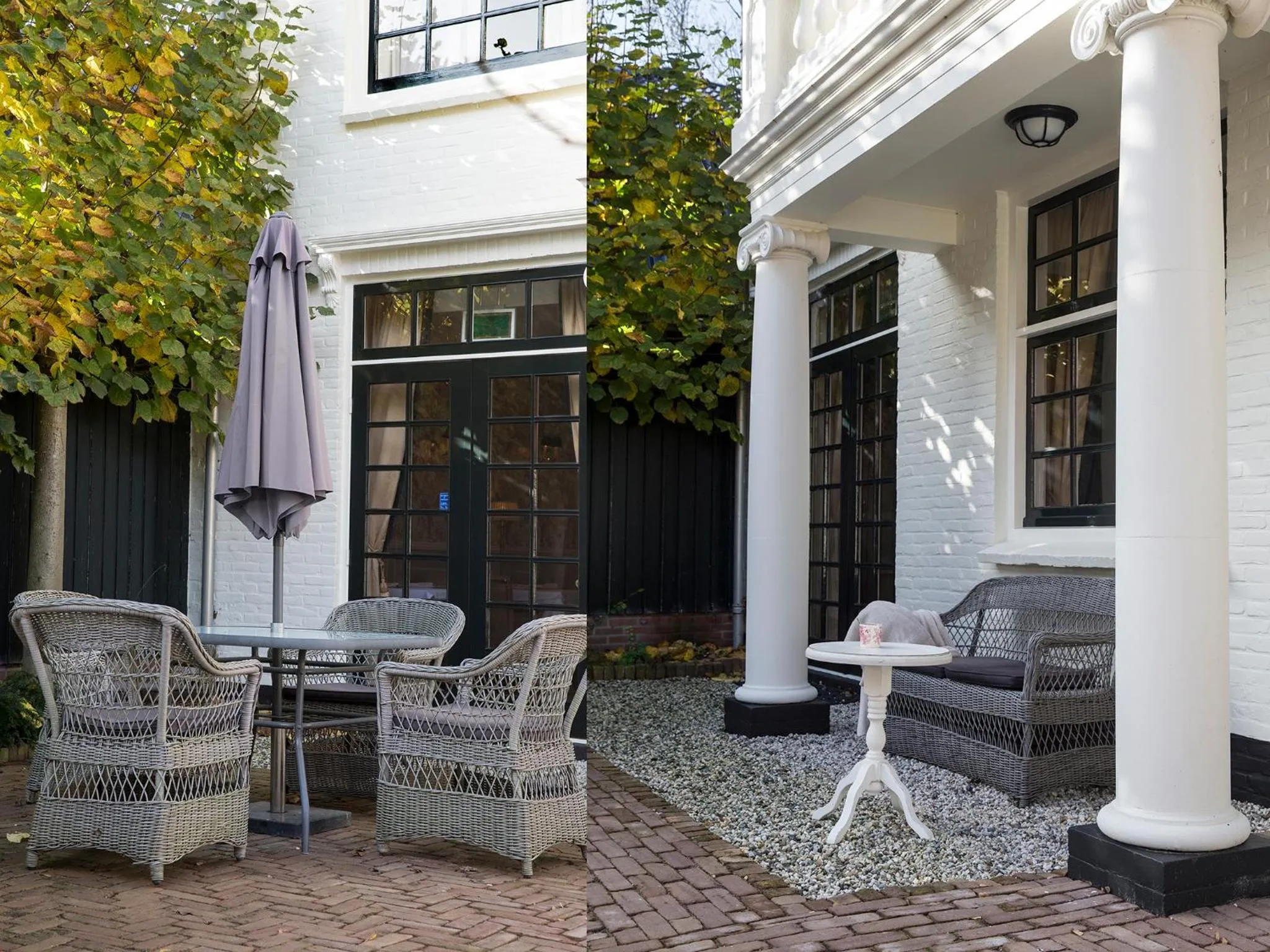 Patio in B & B Hotel The Baron Crown