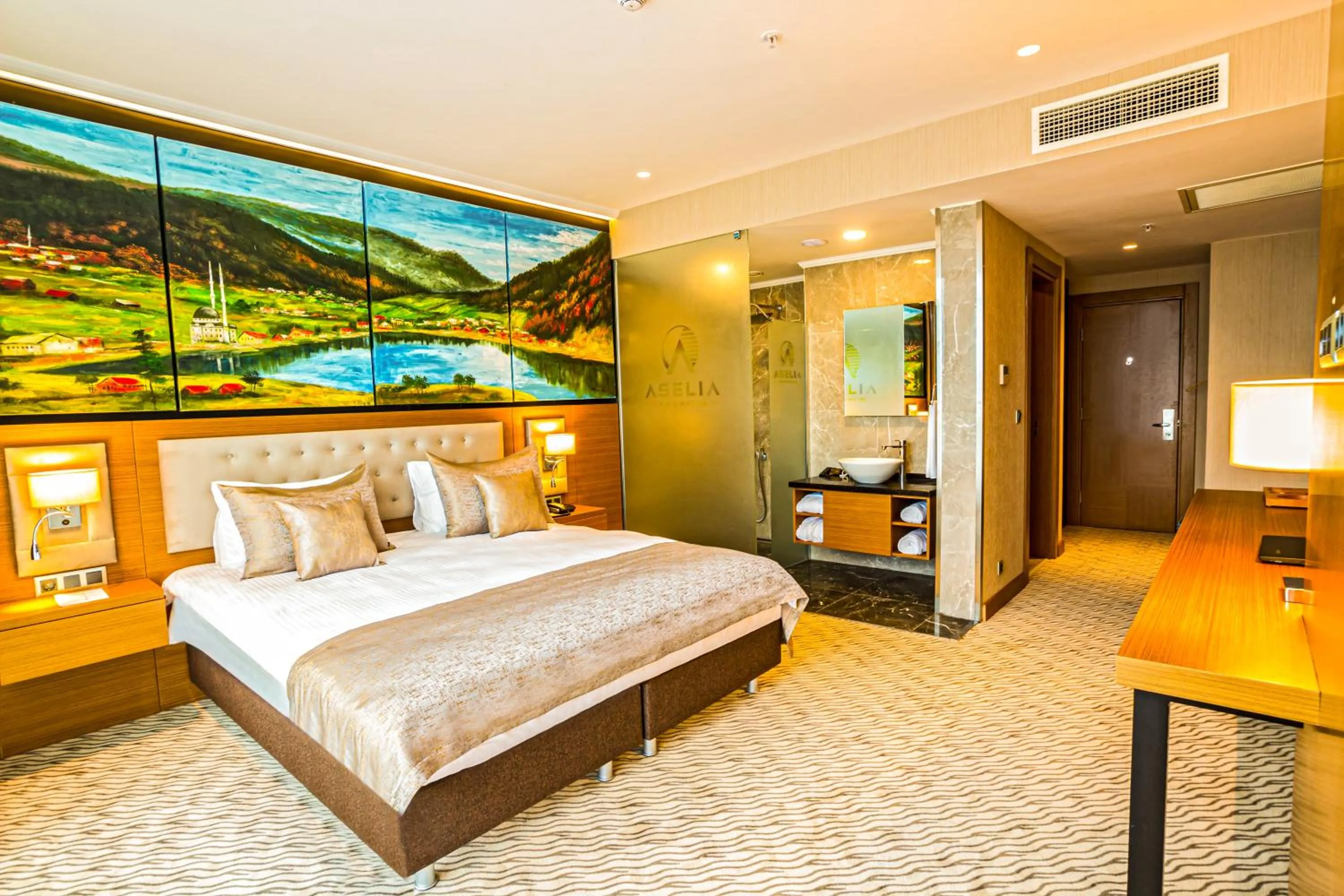 Bed in Aselia Hotel Trabzon