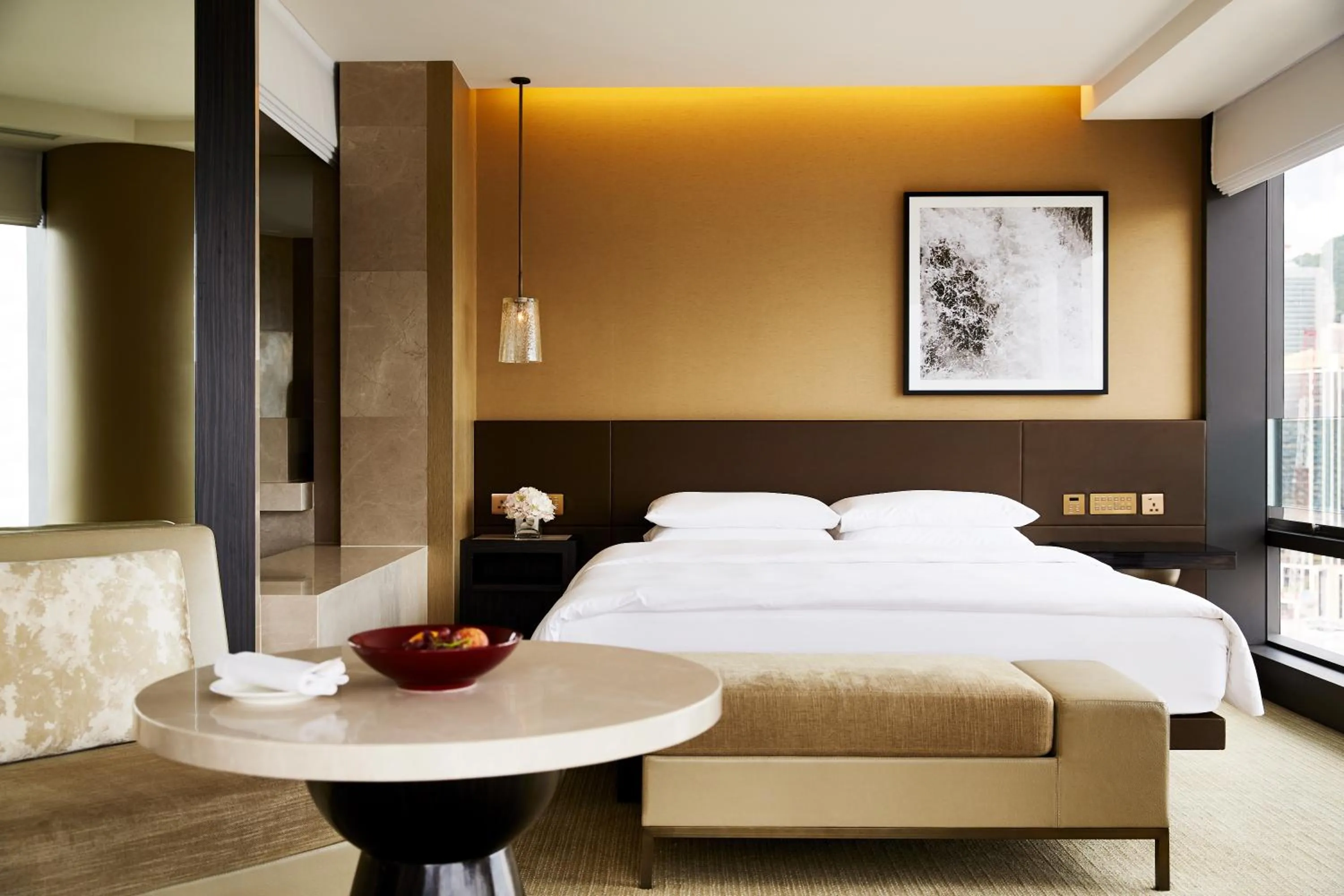 Bed in Grand Hyatt Hong Kong