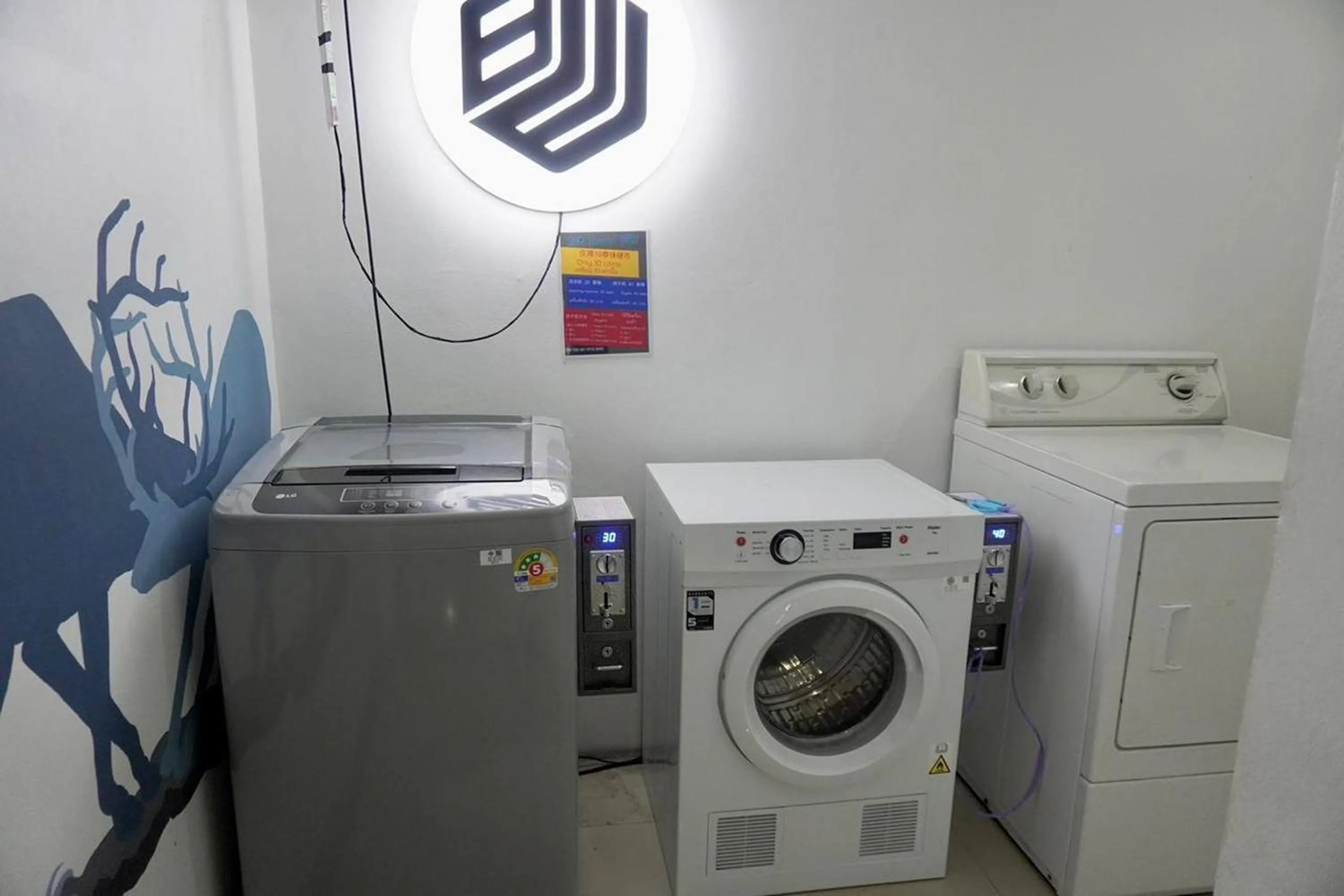 washing machine in BW Thai Art Style Hotel