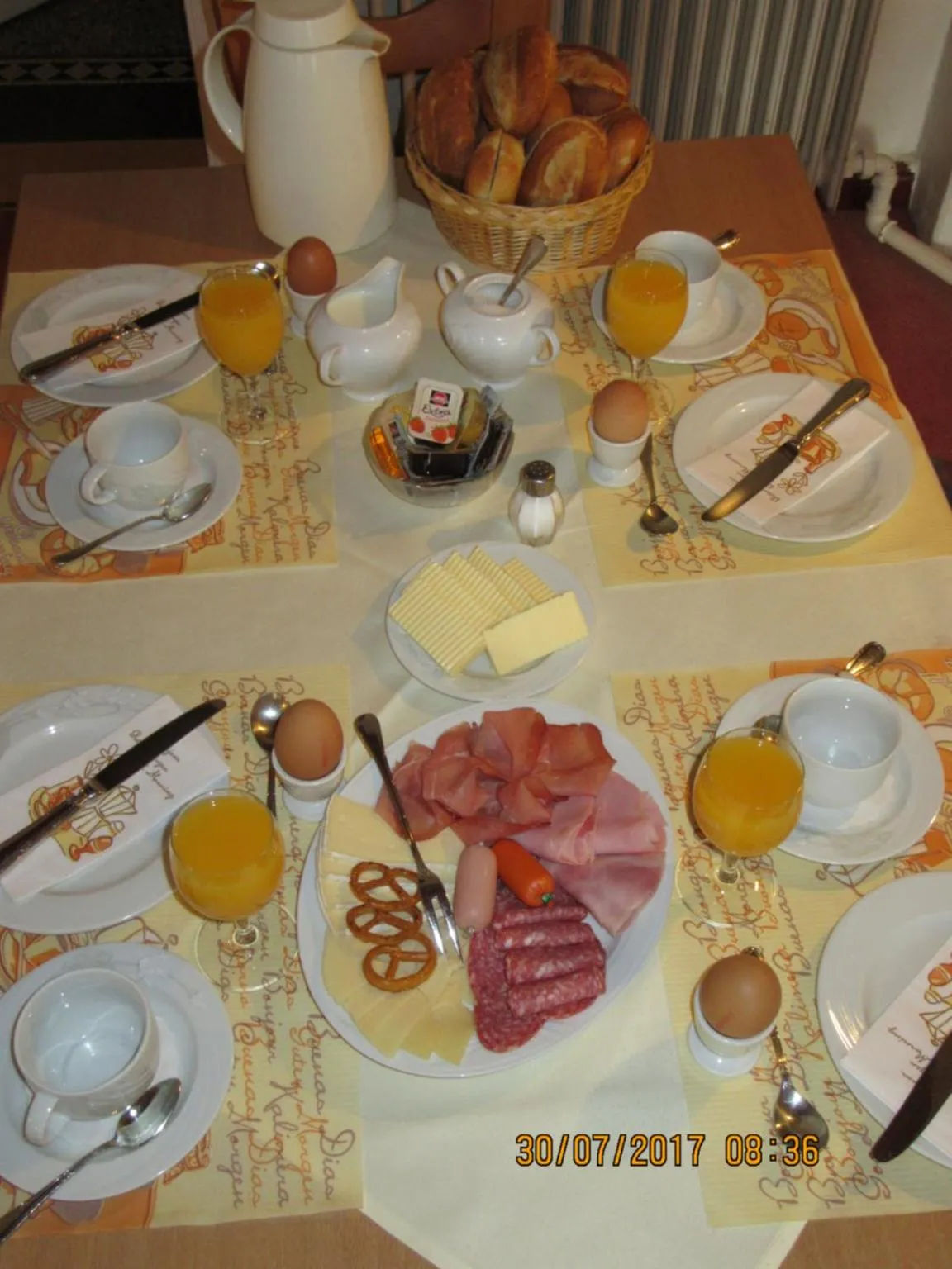 Continental breakfast in Neuenkirchener Hof