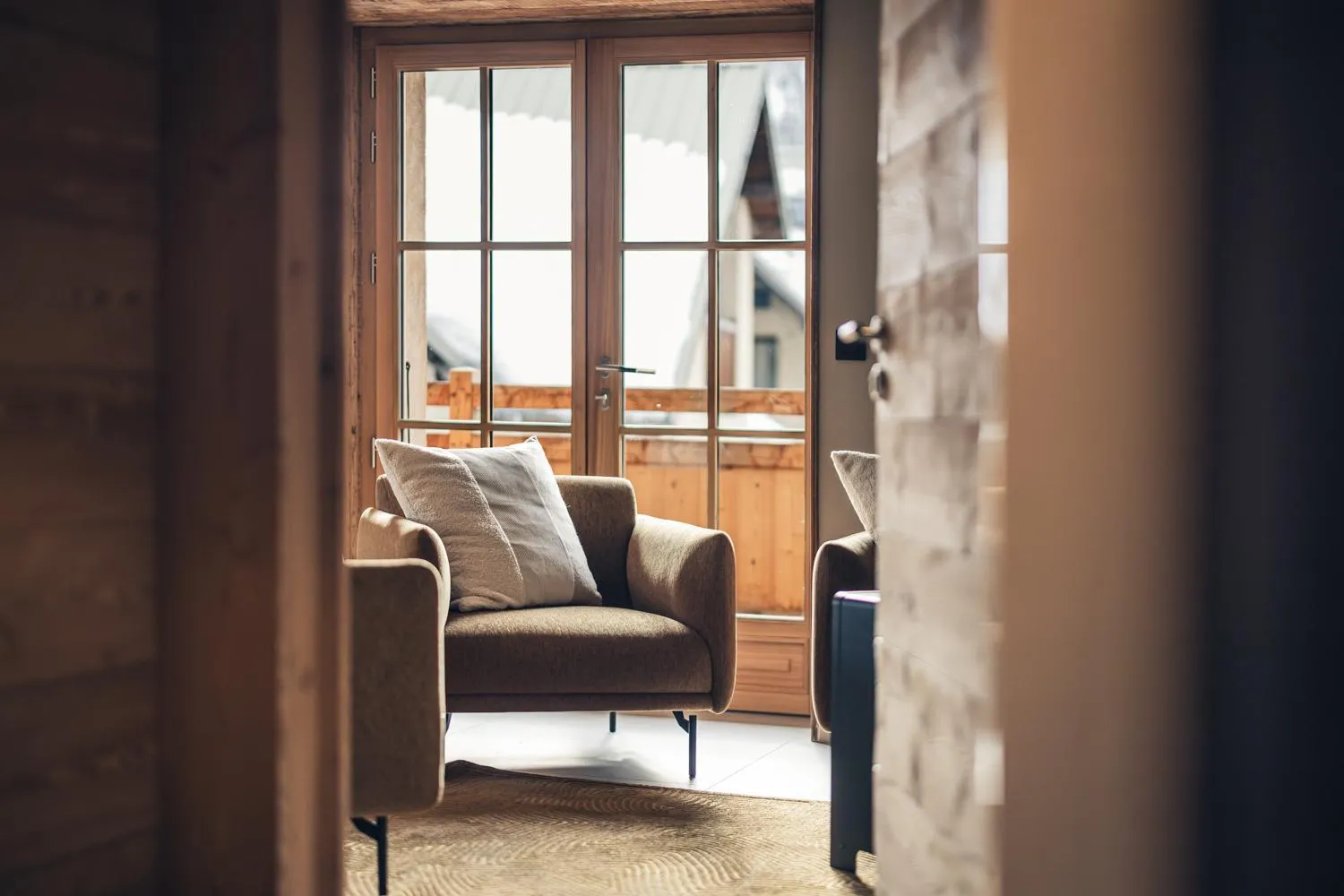 Living room in Alliey & Spa Piscine Appart-hôtel Serre chevalier