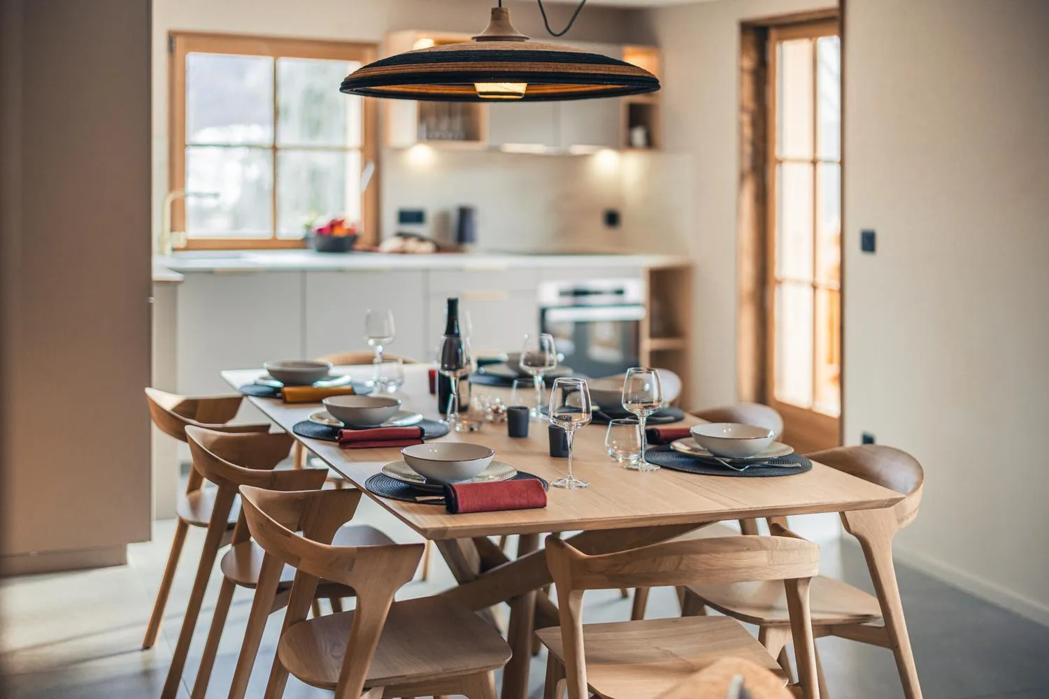 Kitchen or kitchenette in Alliey & Spa Piscine Appart-hôtel Serre chevalier