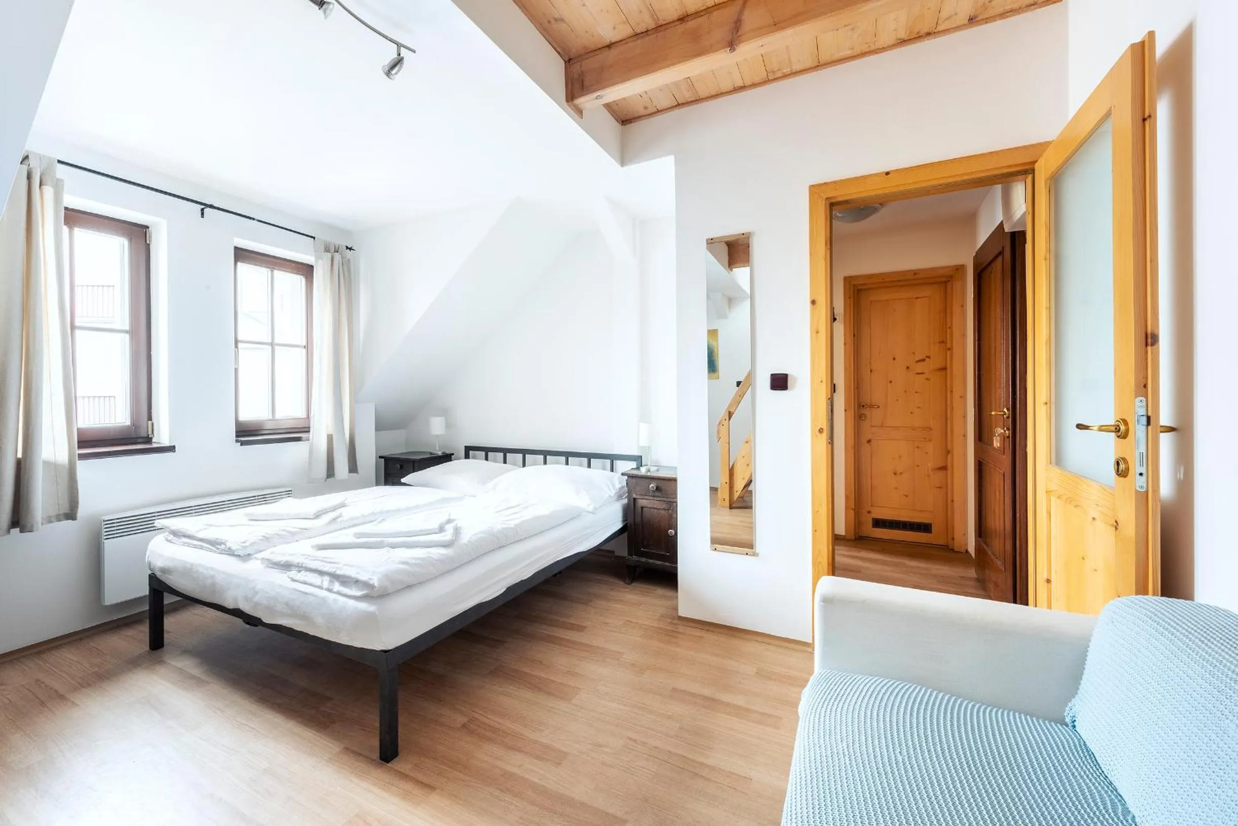 Bedroom, Bed in Family Apartments Praha 6