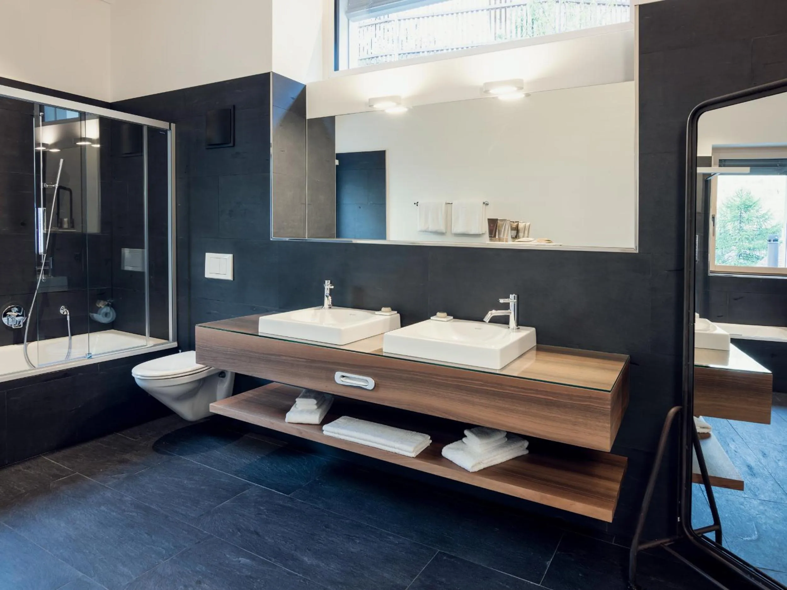 Bathroom in OVERLOOK Lodge by CERVO Zermatt