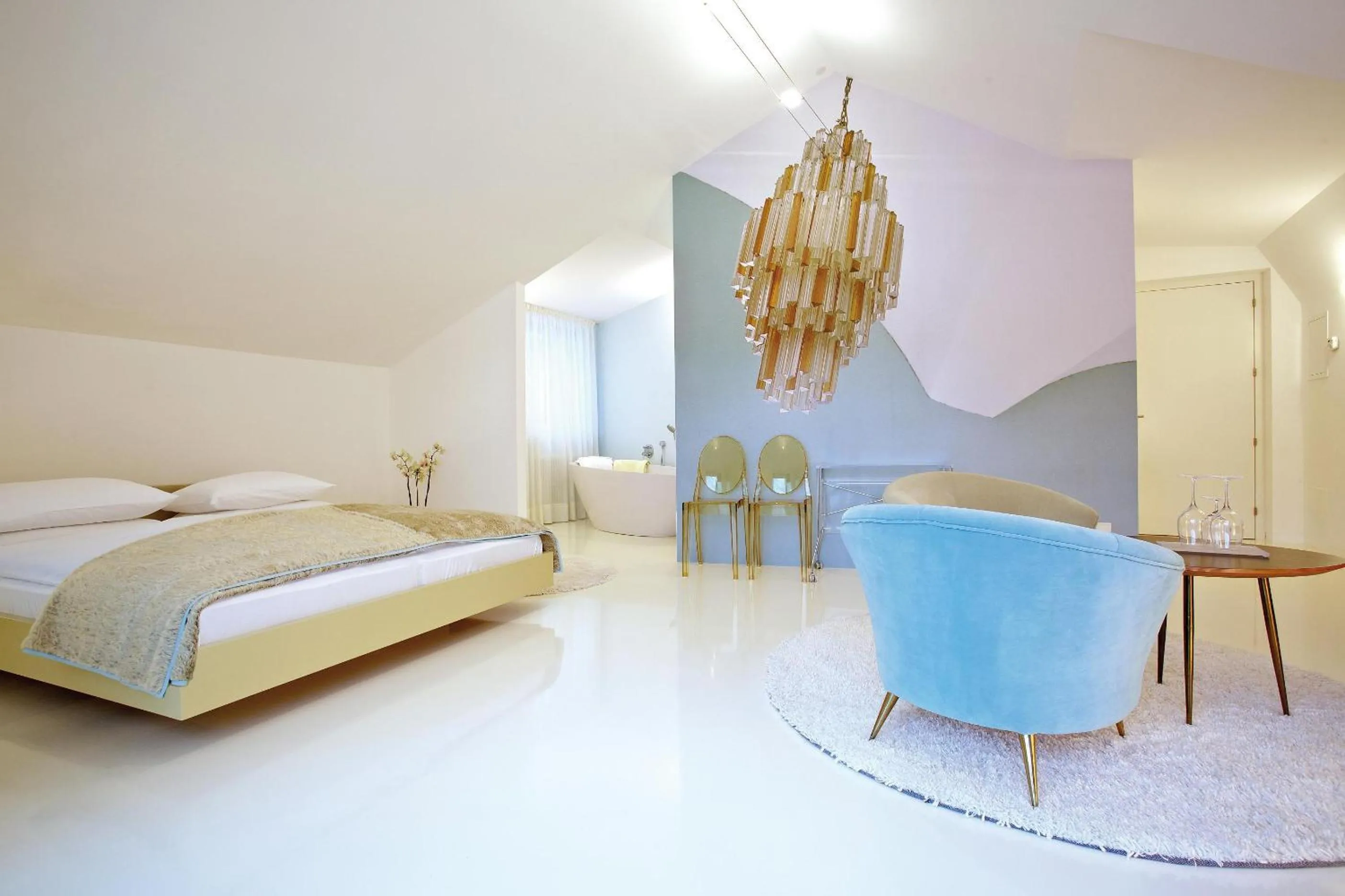 Bed in Boutique Hotel Imperialart