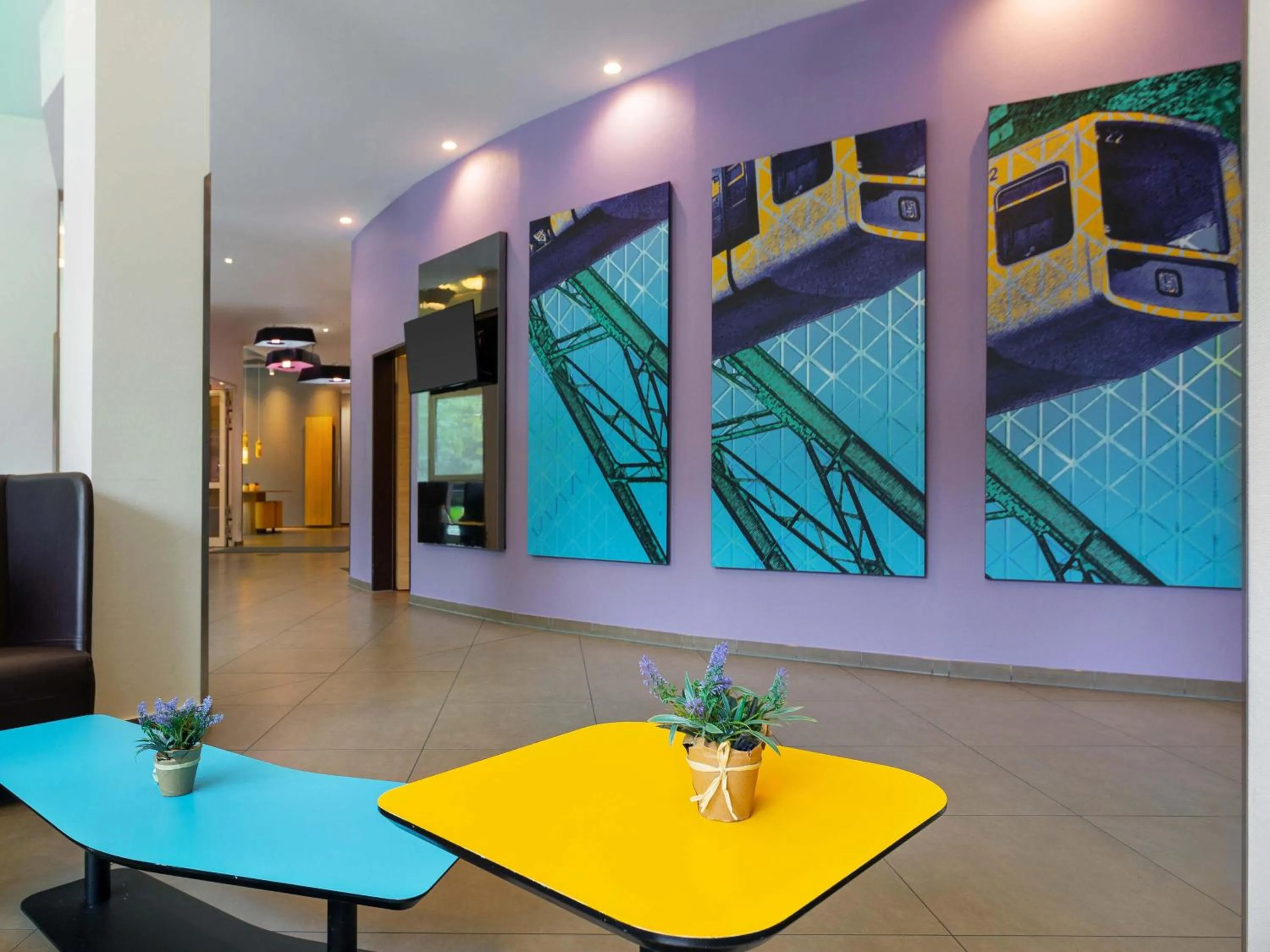 Lobby or reception in B&B HOTEL Wuppertal City-Süd