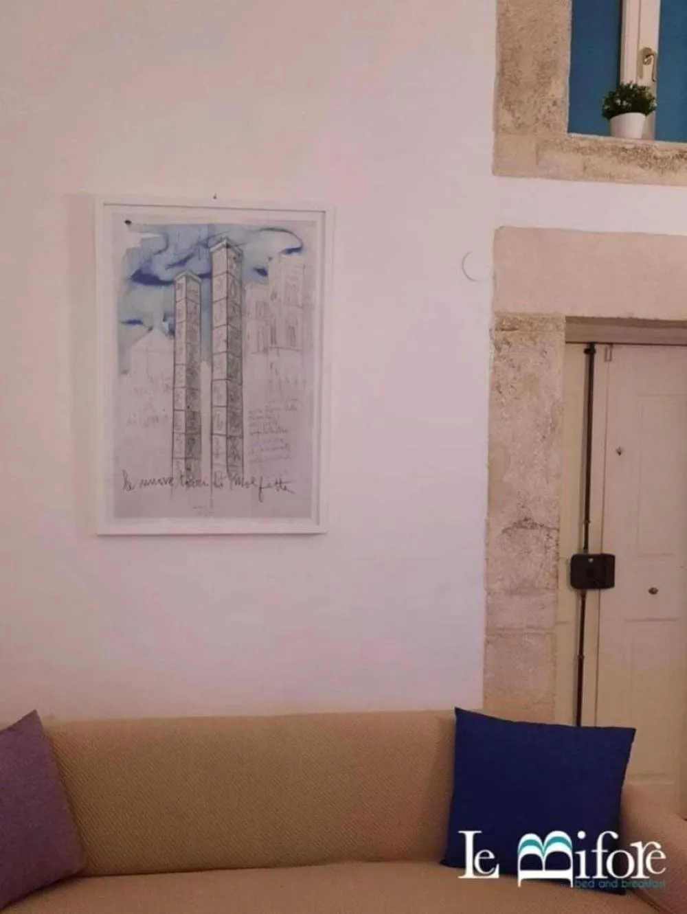 Decorative detail in Le Bifore B&B