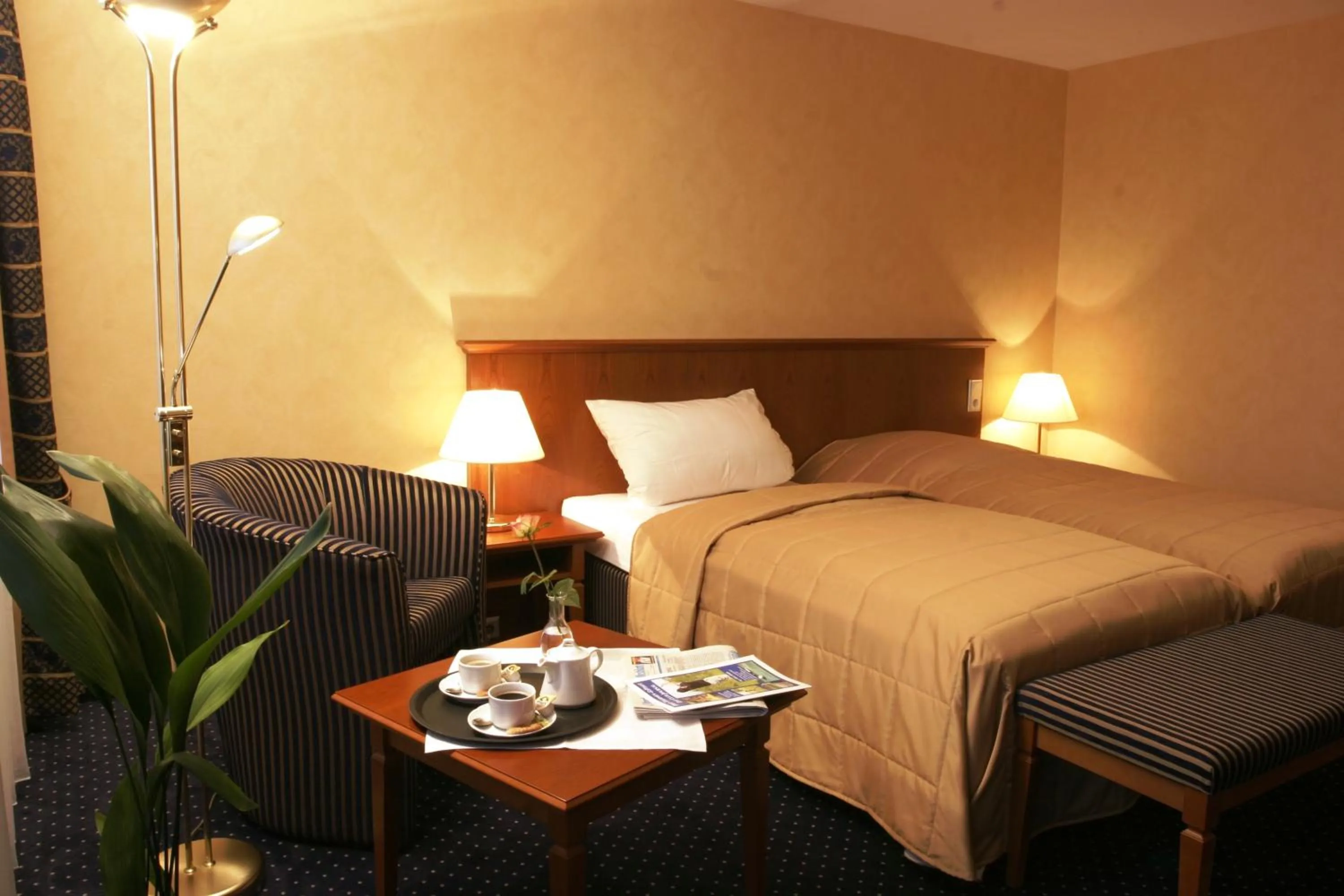 Bed in Golfhotel Hebelhof