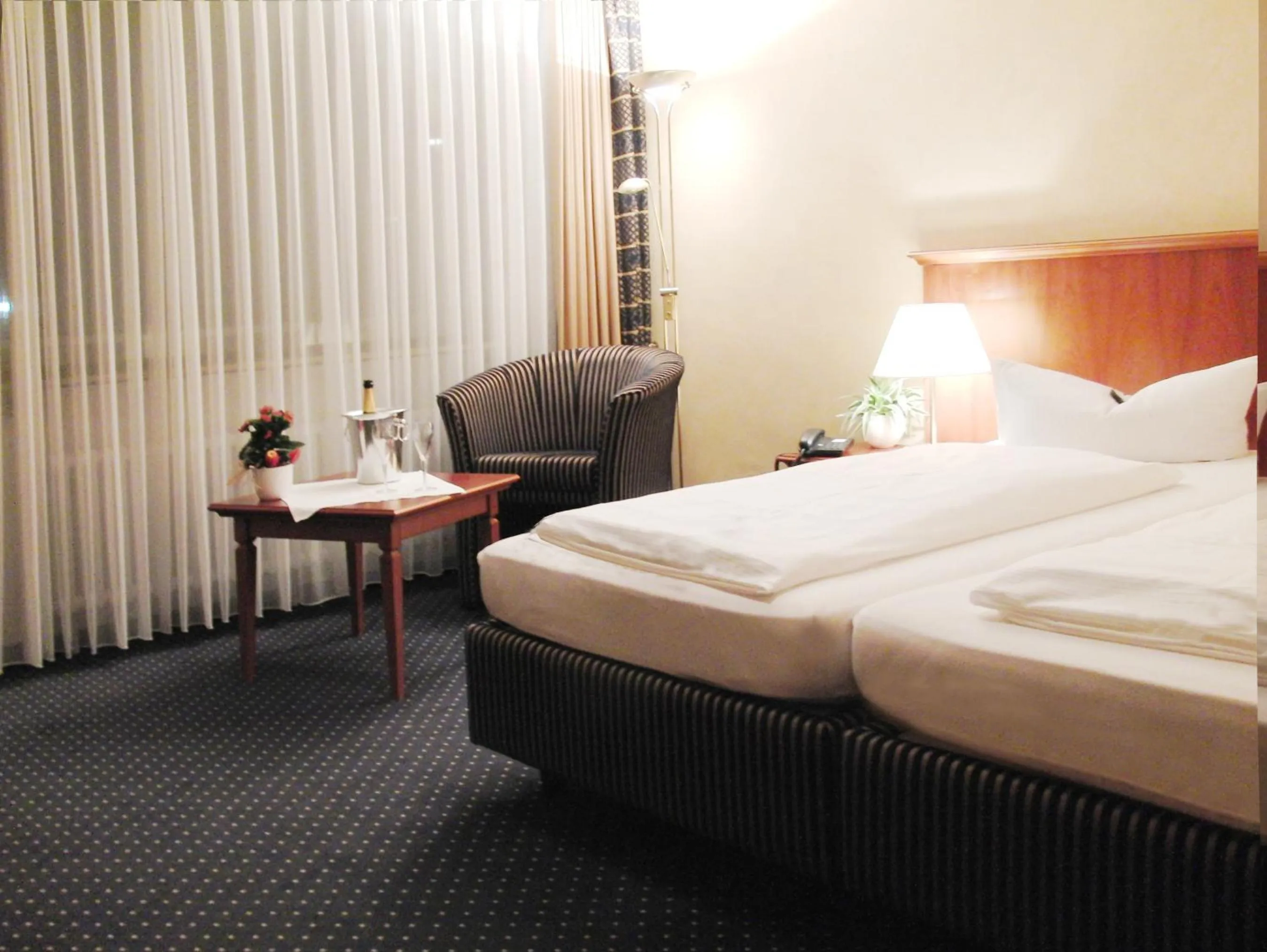 Bed in Golfhotel Hebelhof