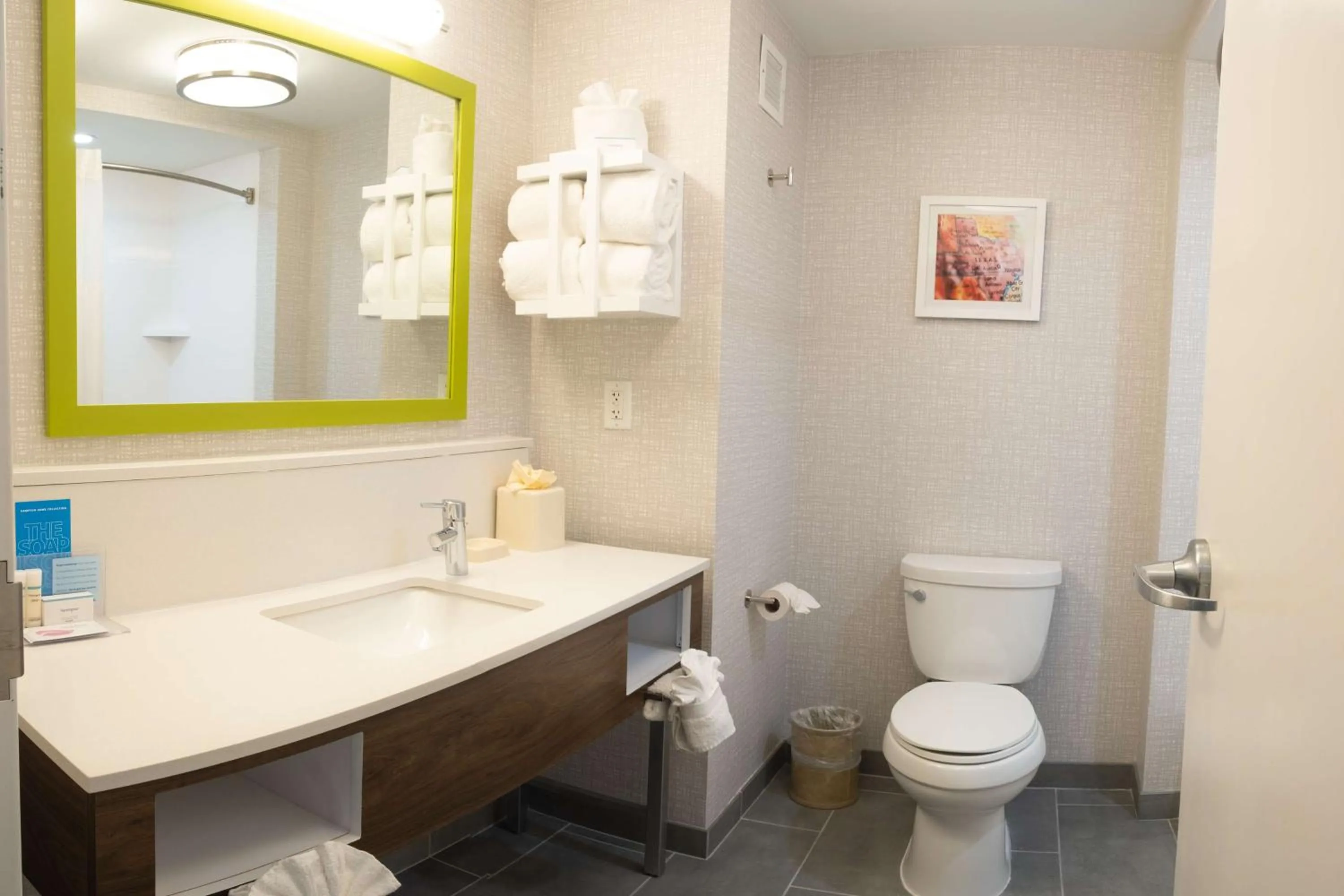 Bathroom in Hampton Inn and Suites Dallas/Lewisville-Vista Ridge Mall