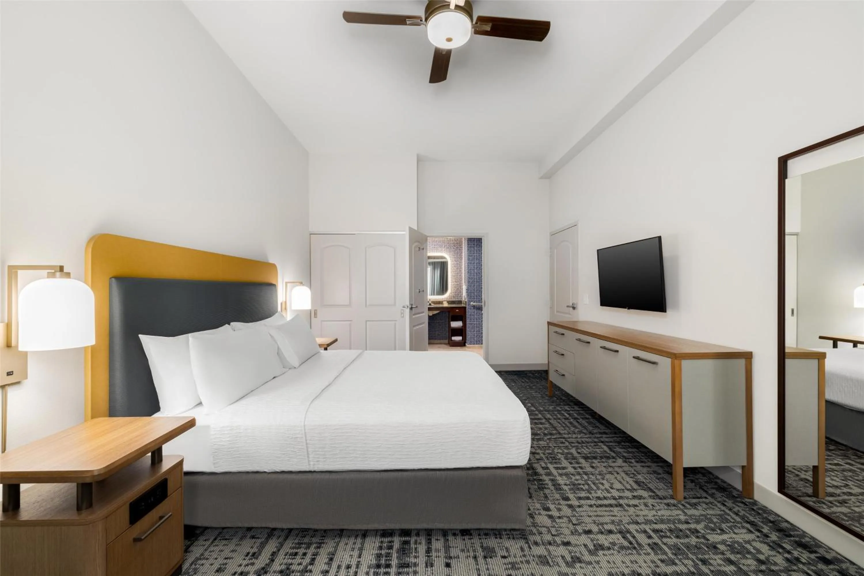 Bed in Homewood Suites by Hilton Slidell