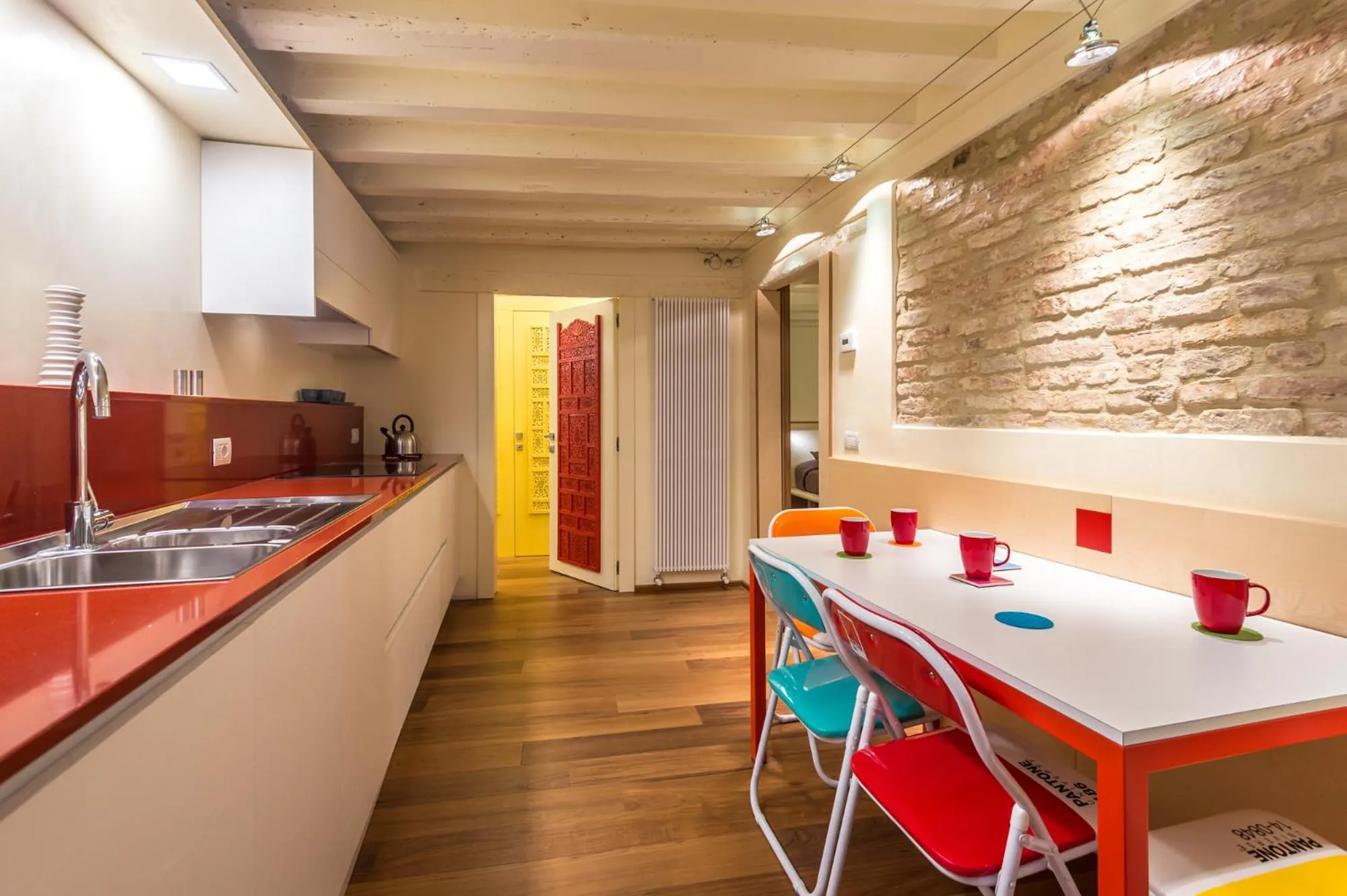 Kitchen or kitchenette in Apartments Moon or Dama