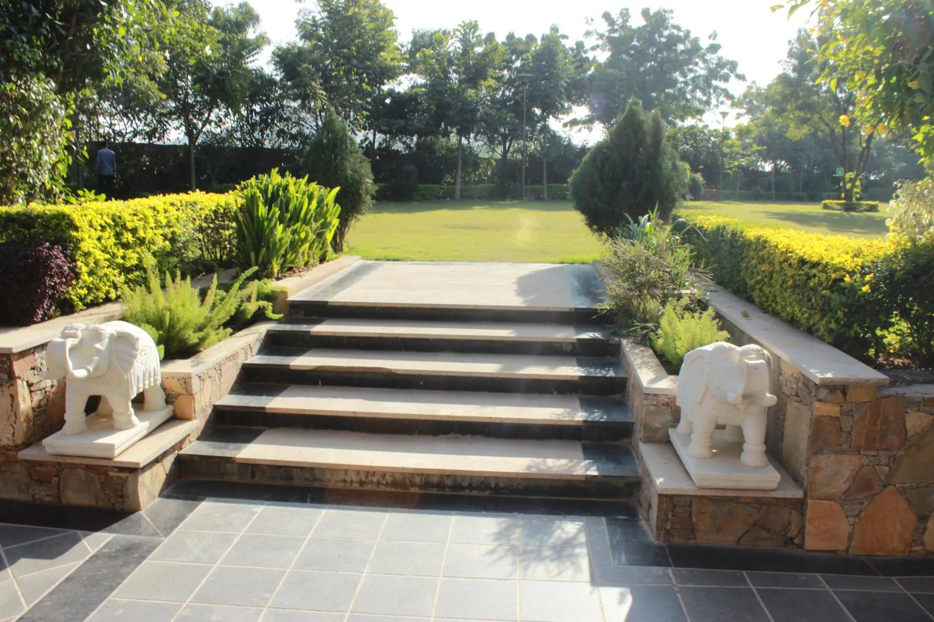 Patio in Ramya Resort & Spa