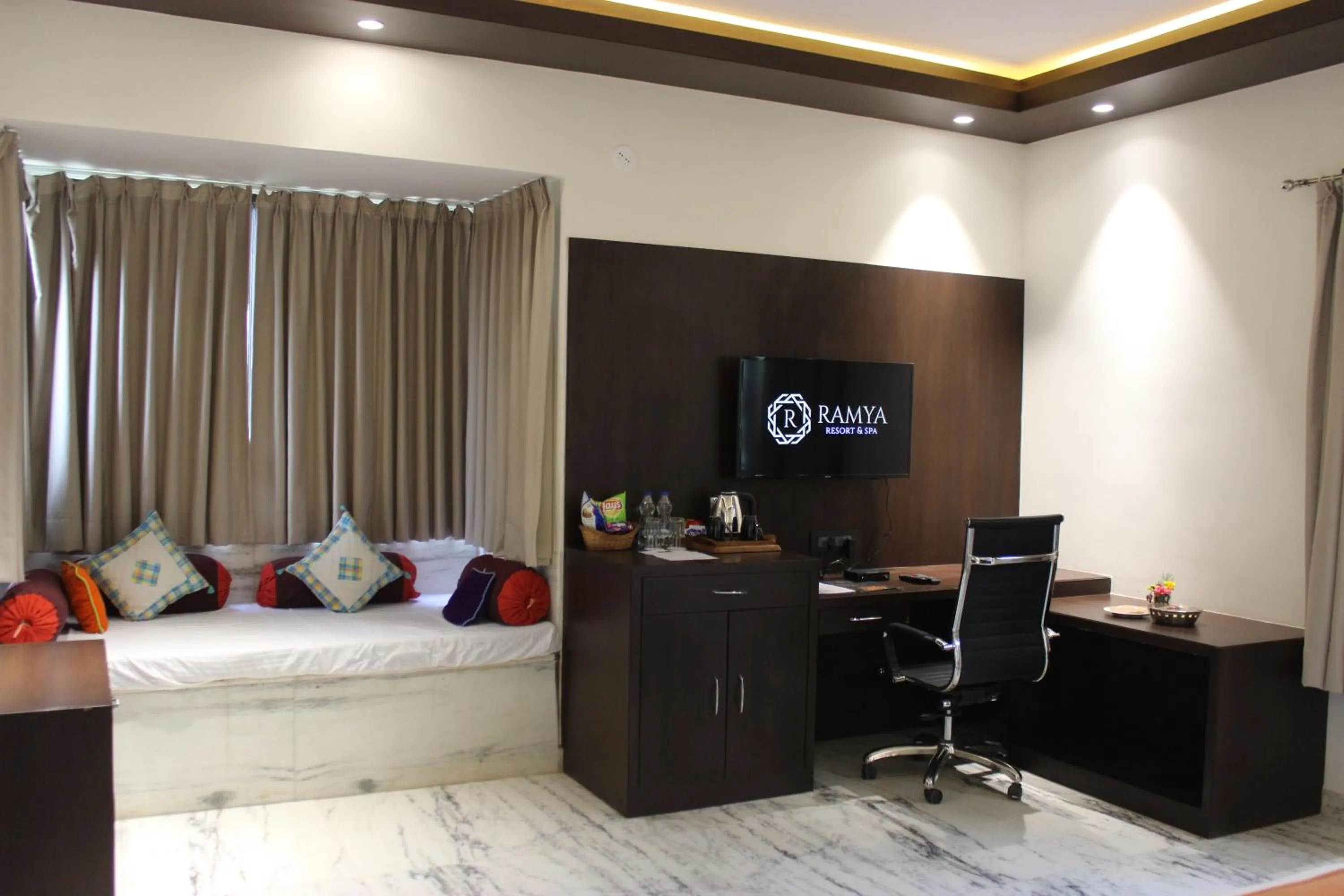 TV and multimedia, Bed in Ramya Resort & Spa