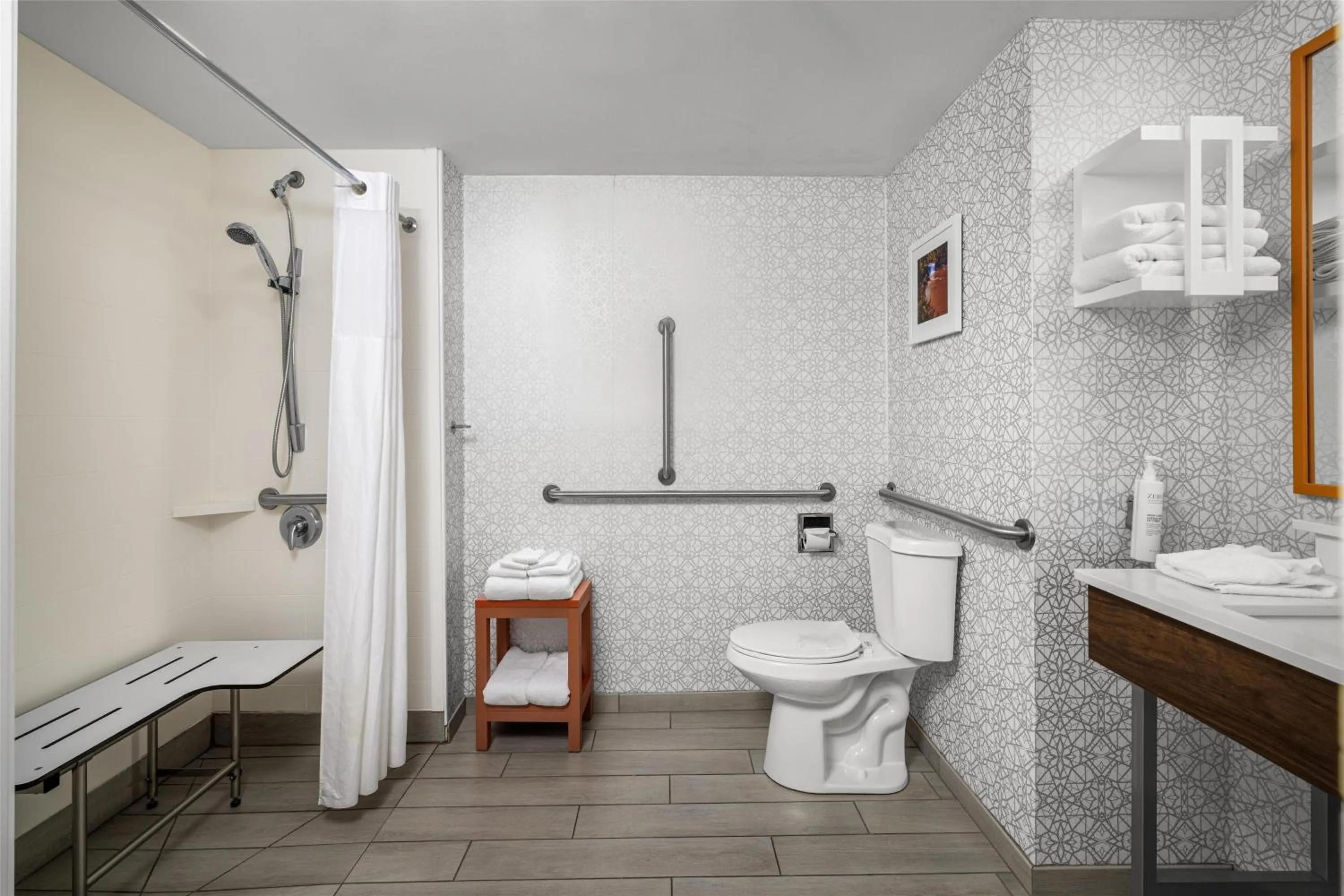 Bathroom in Hampton Inn Williamsburg