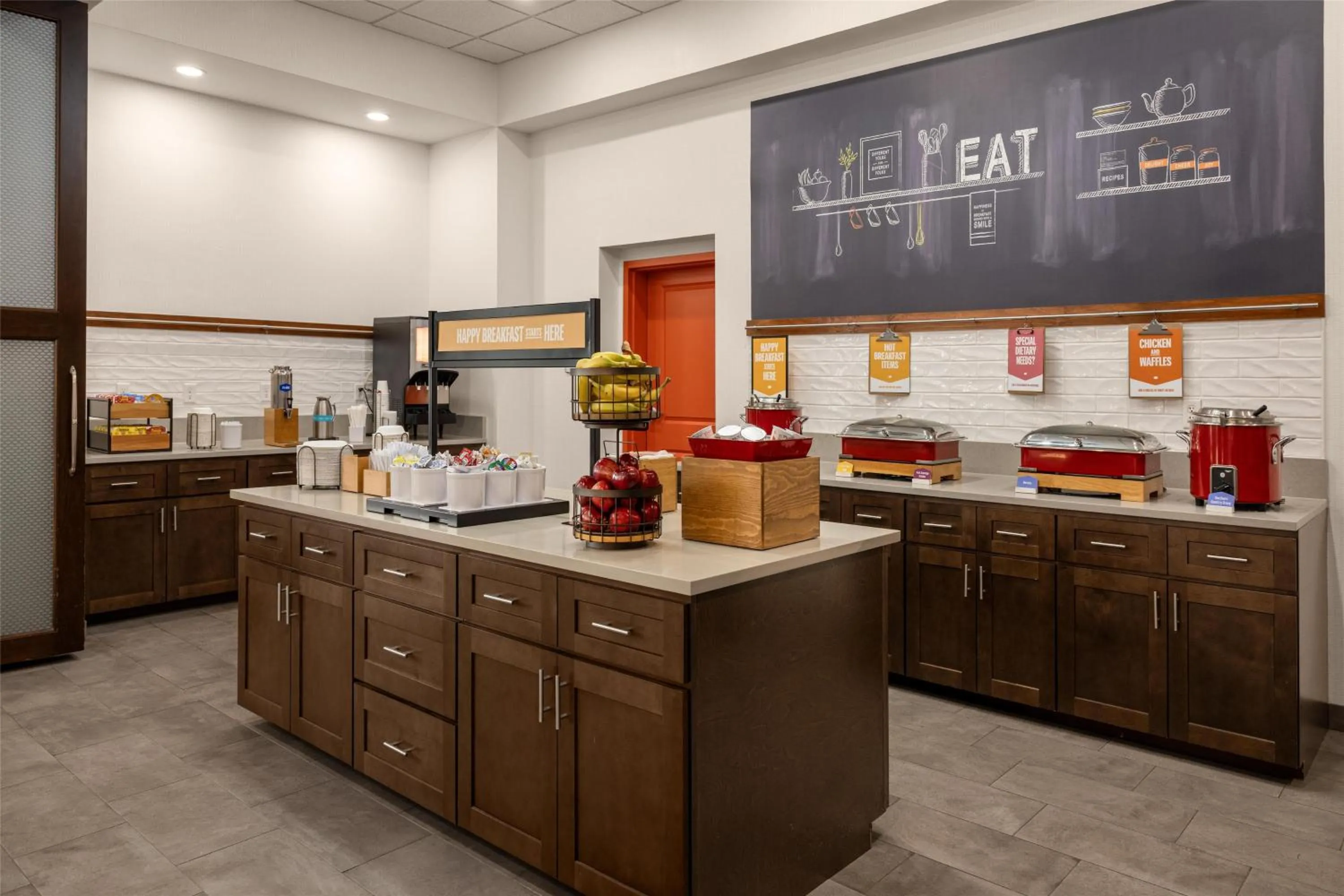 Breakfast in Hampton Inn Williamsburg