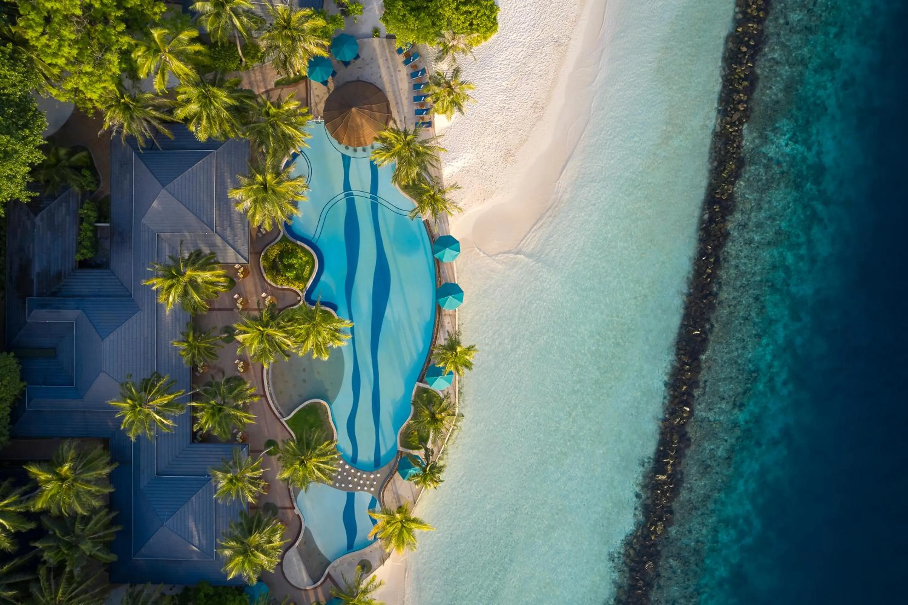 Bird's eye view in Royal Island Resort Maldives
