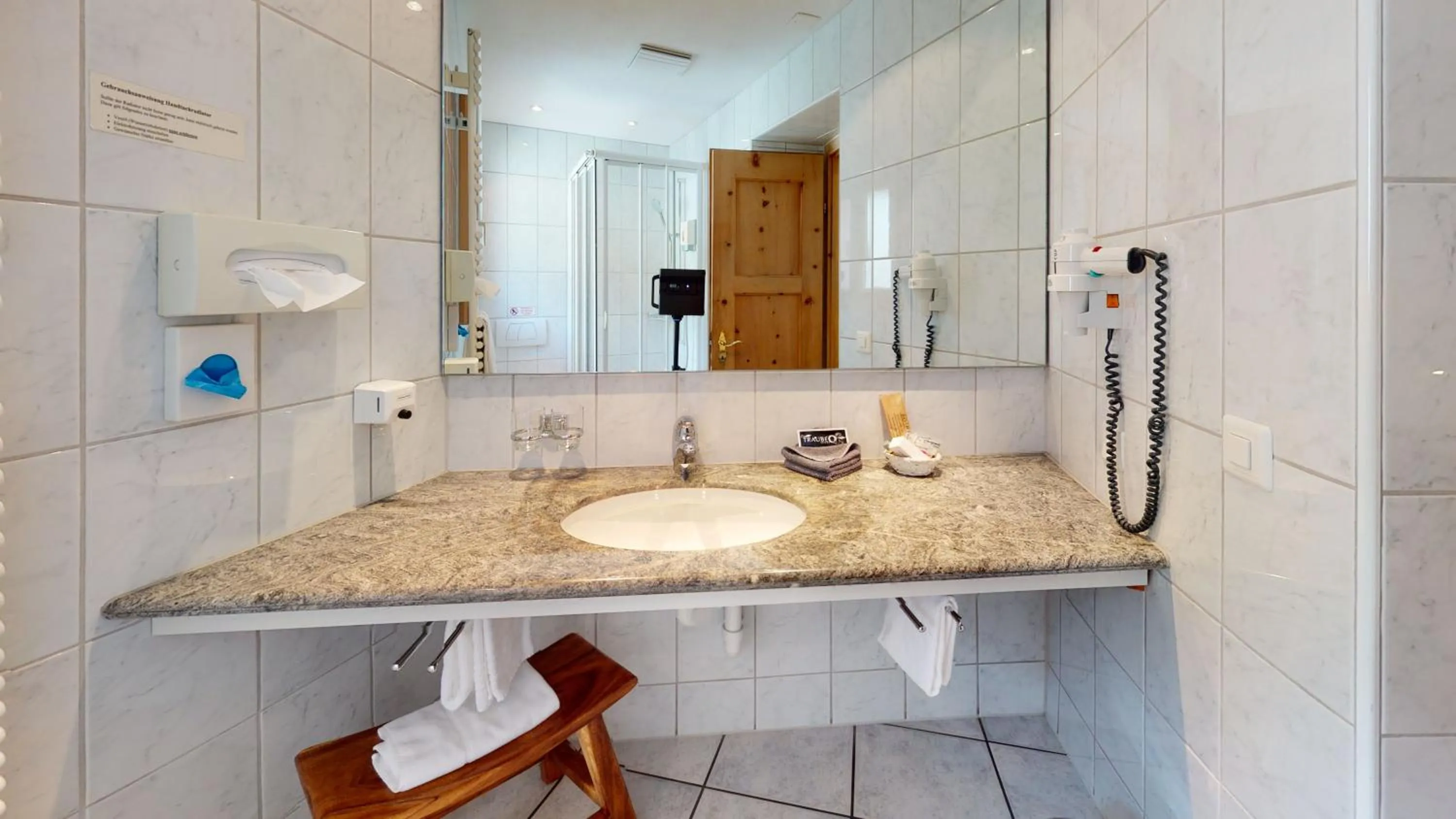 Bathroom in Hotel Traube