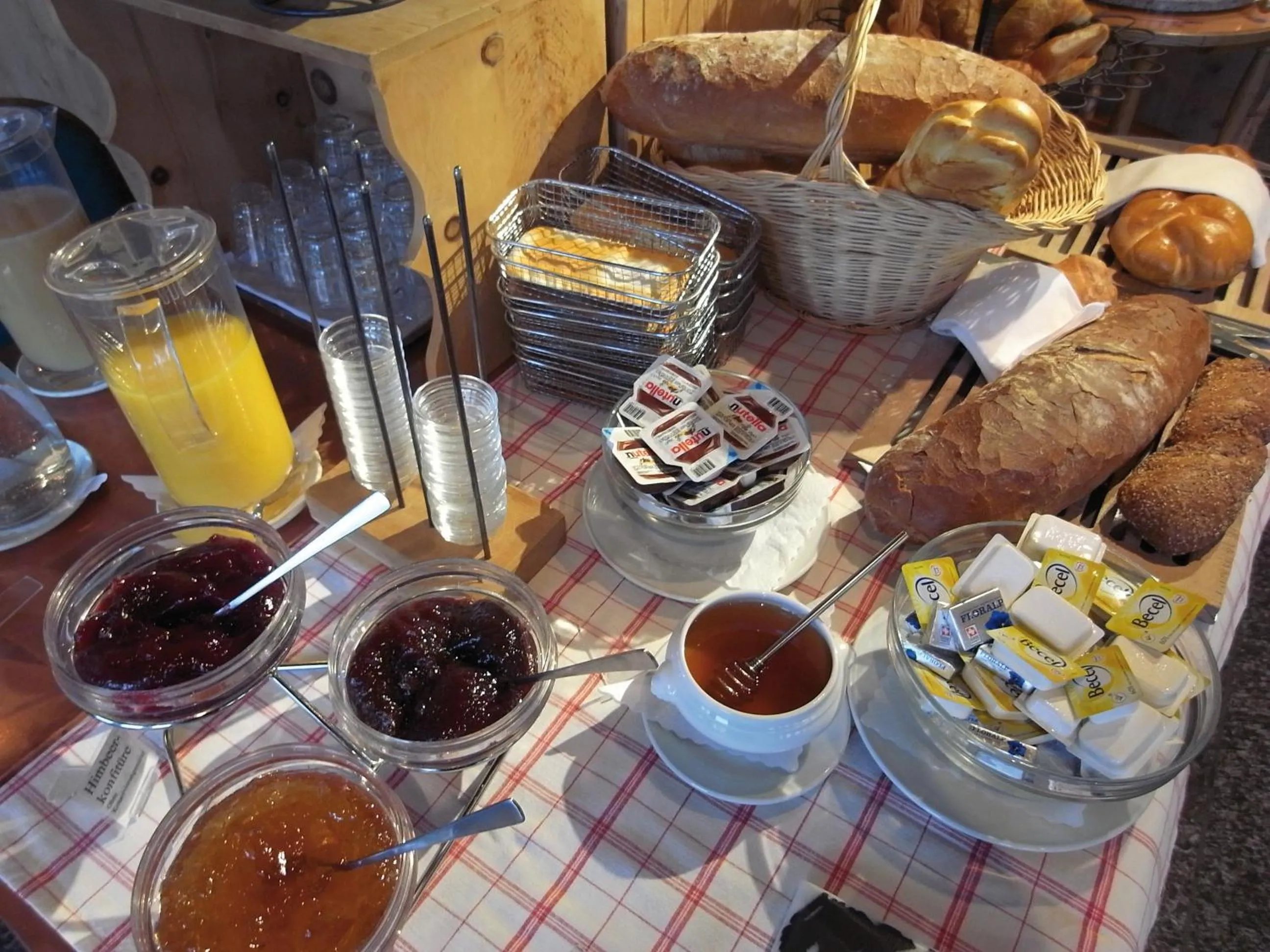 Buffet breakfast in Hotel Traube