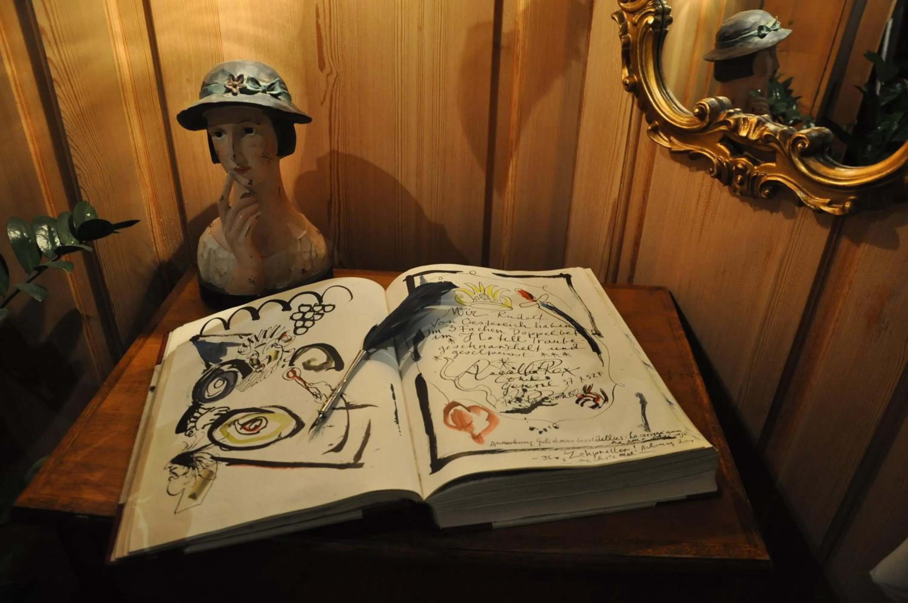 Decorative detail in Hotel Traube