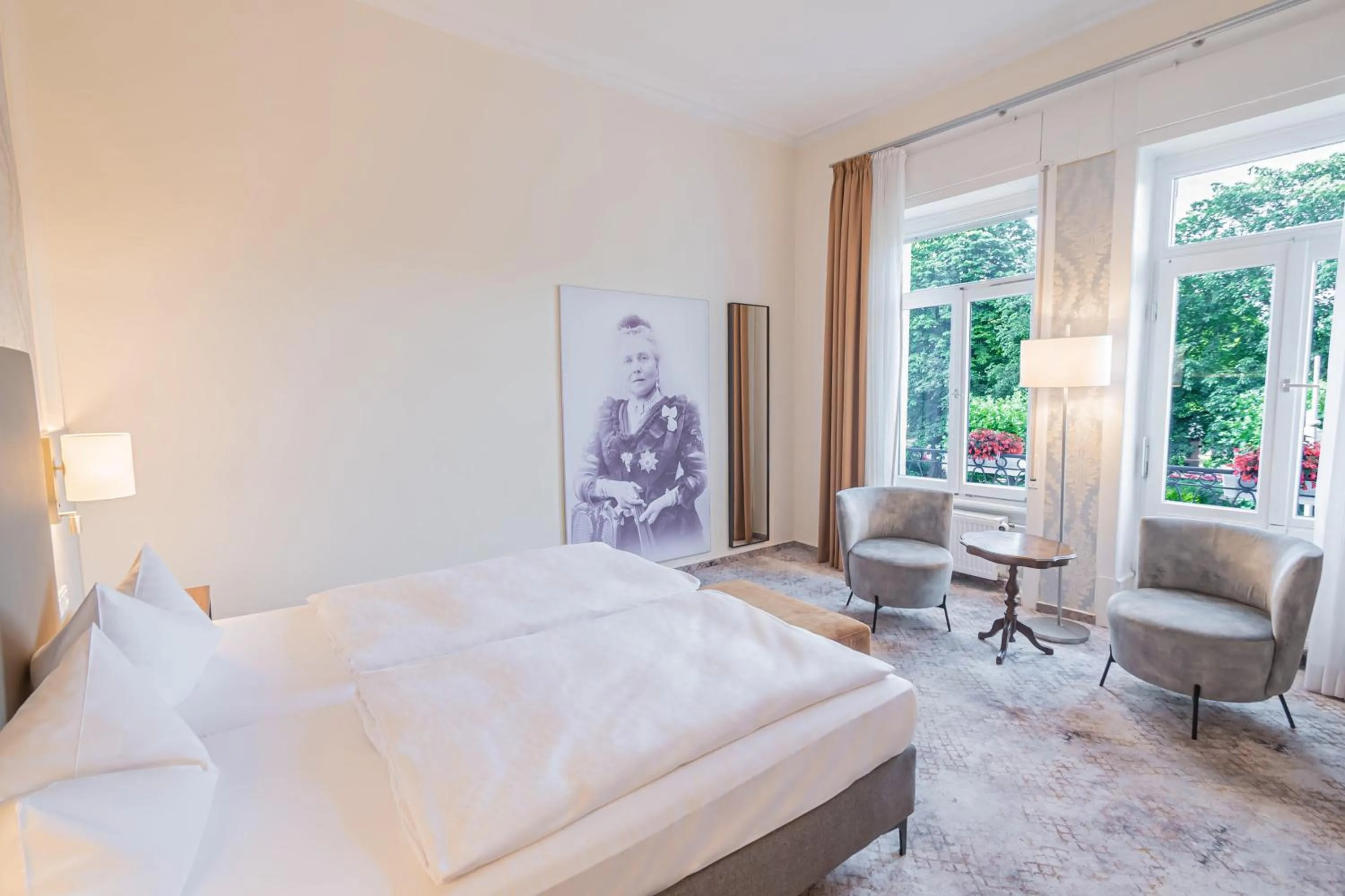 Bed in Hotel Villa am Kurpark